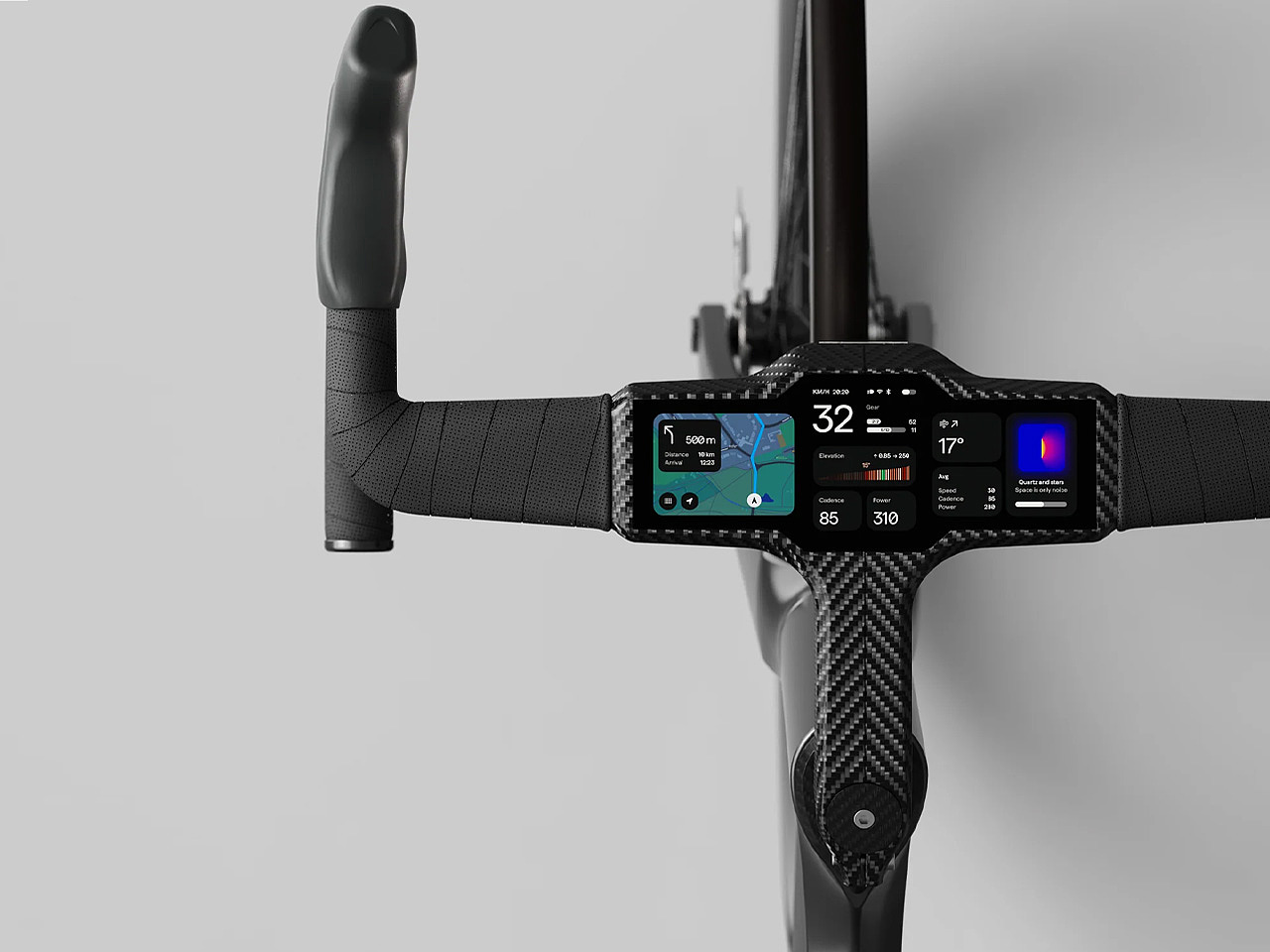Flitedeck，Intelligent handlebar，streamline，Integrated design，Lightweight，