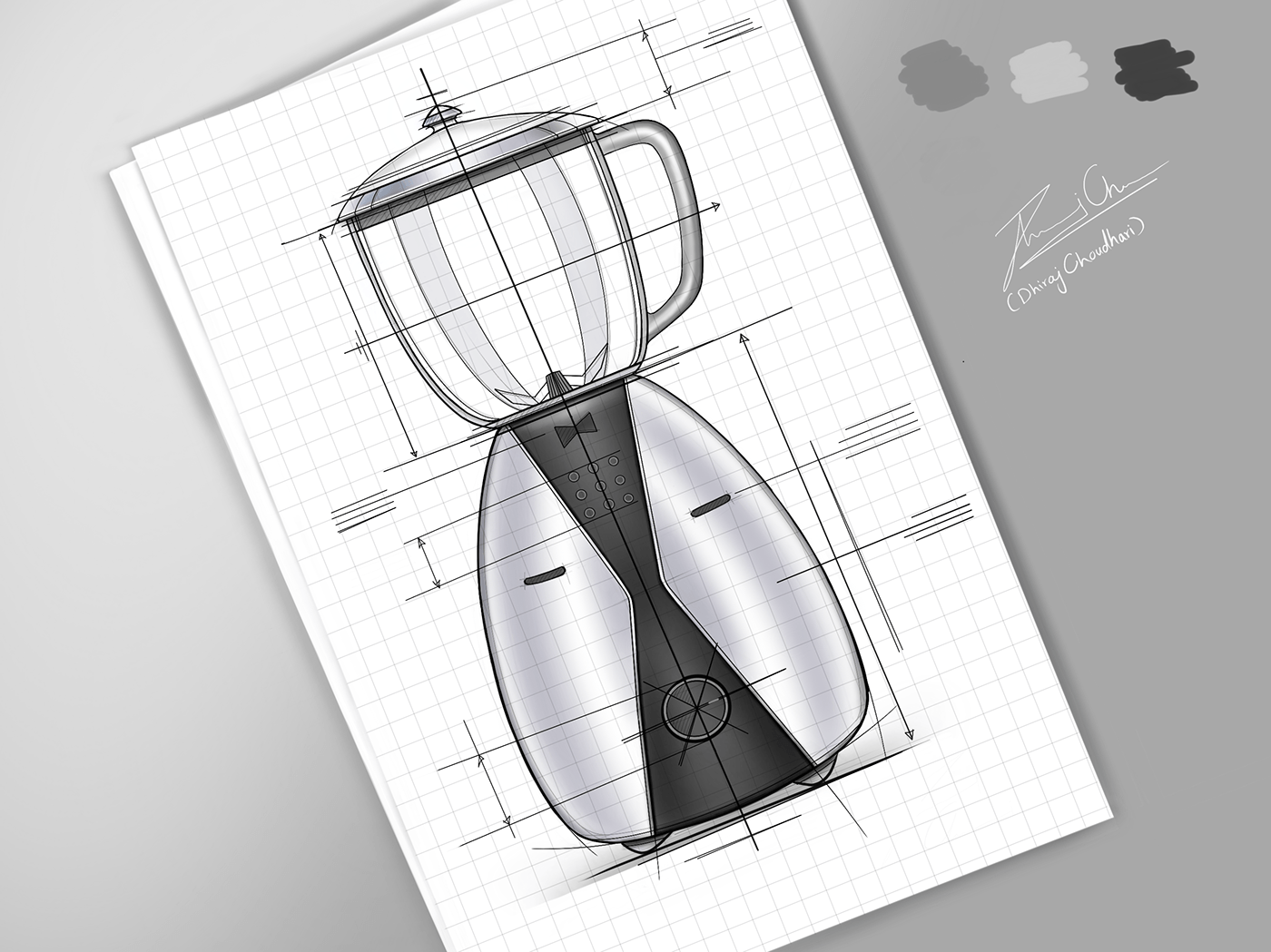 Hand drawn，illustration，sketch，industrial design，