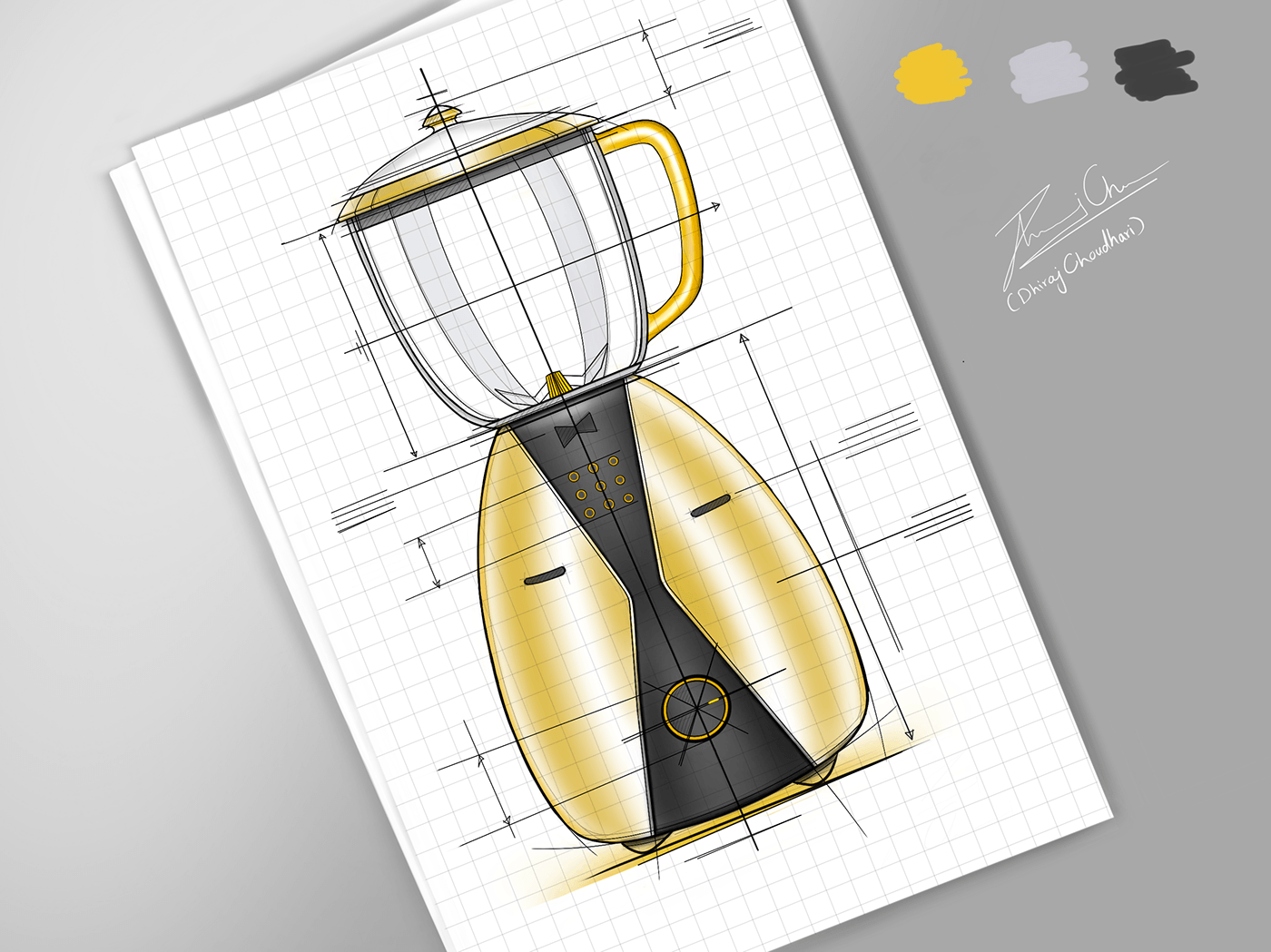 Hand drawn，illustration，sketch，industrial design，