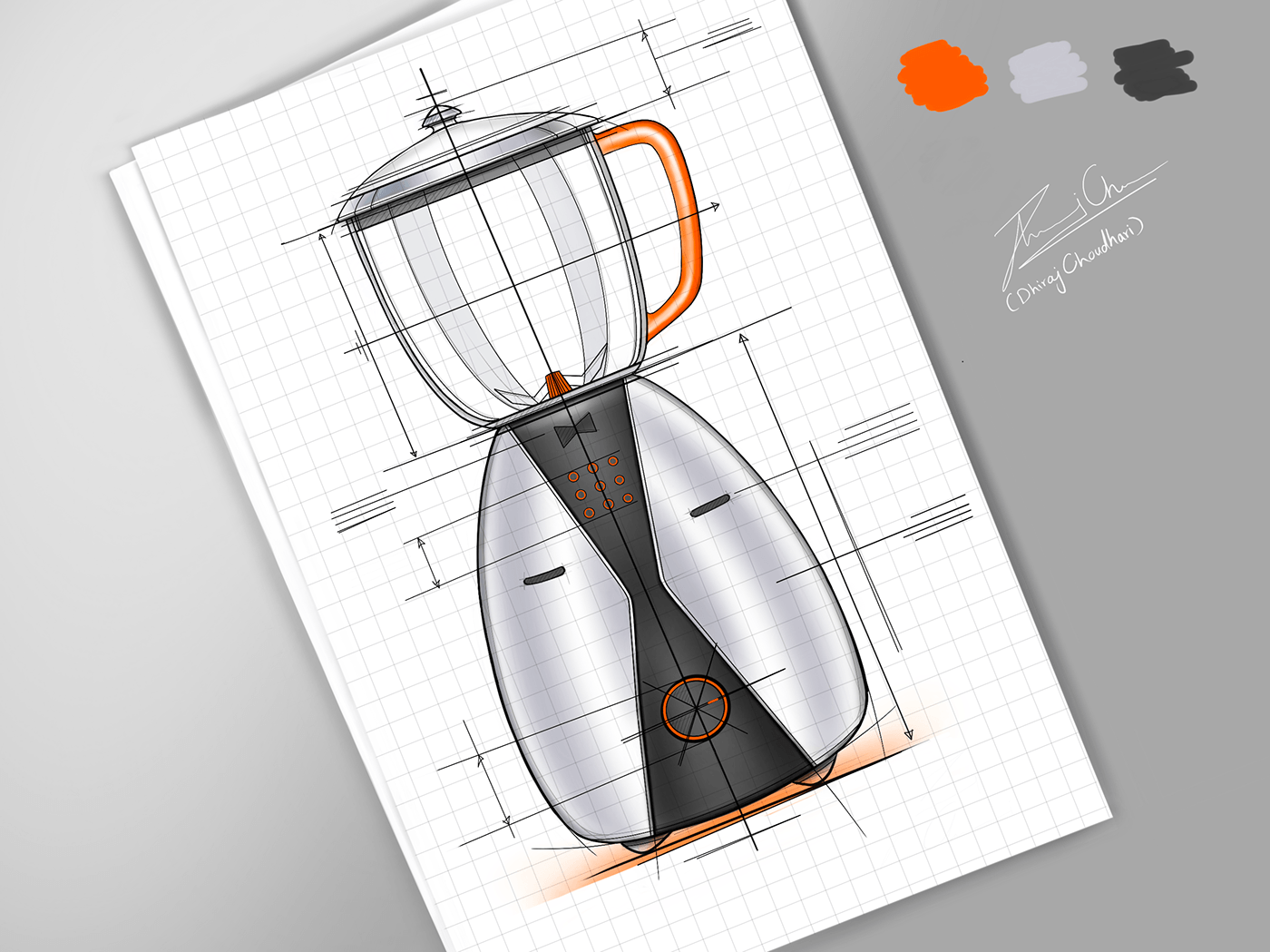 Hand drawn，illustration，sketch，industrial design，