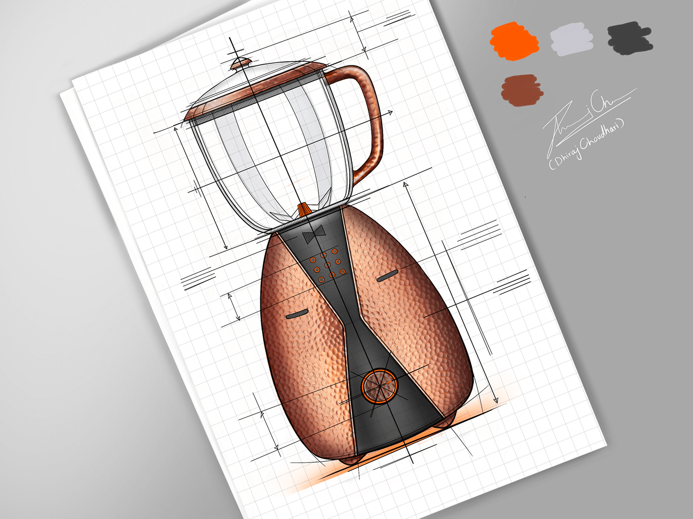 Hand drawn，illustration，sketch，industrial design，