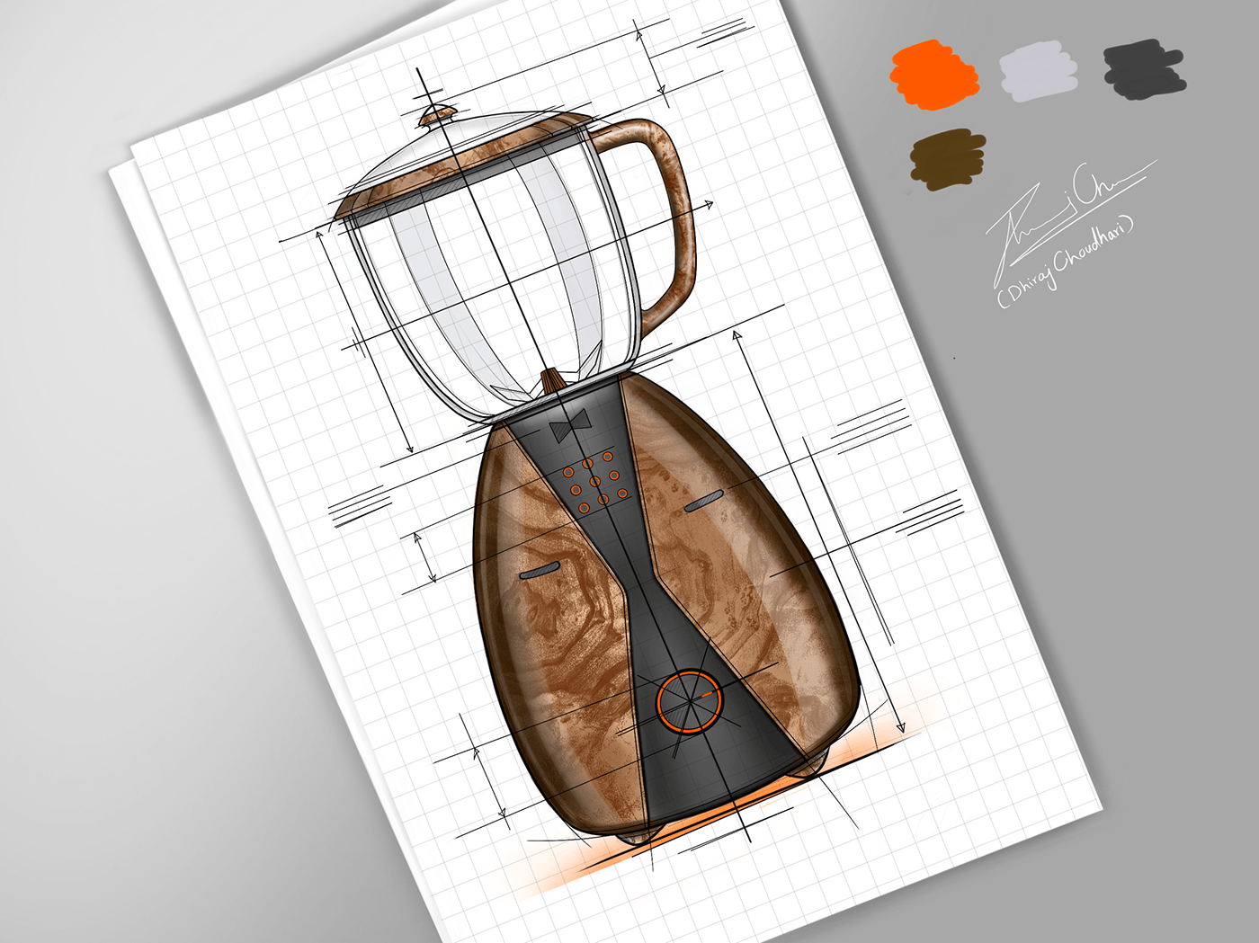 Hand drawn，illustration，sketch，industrial design，