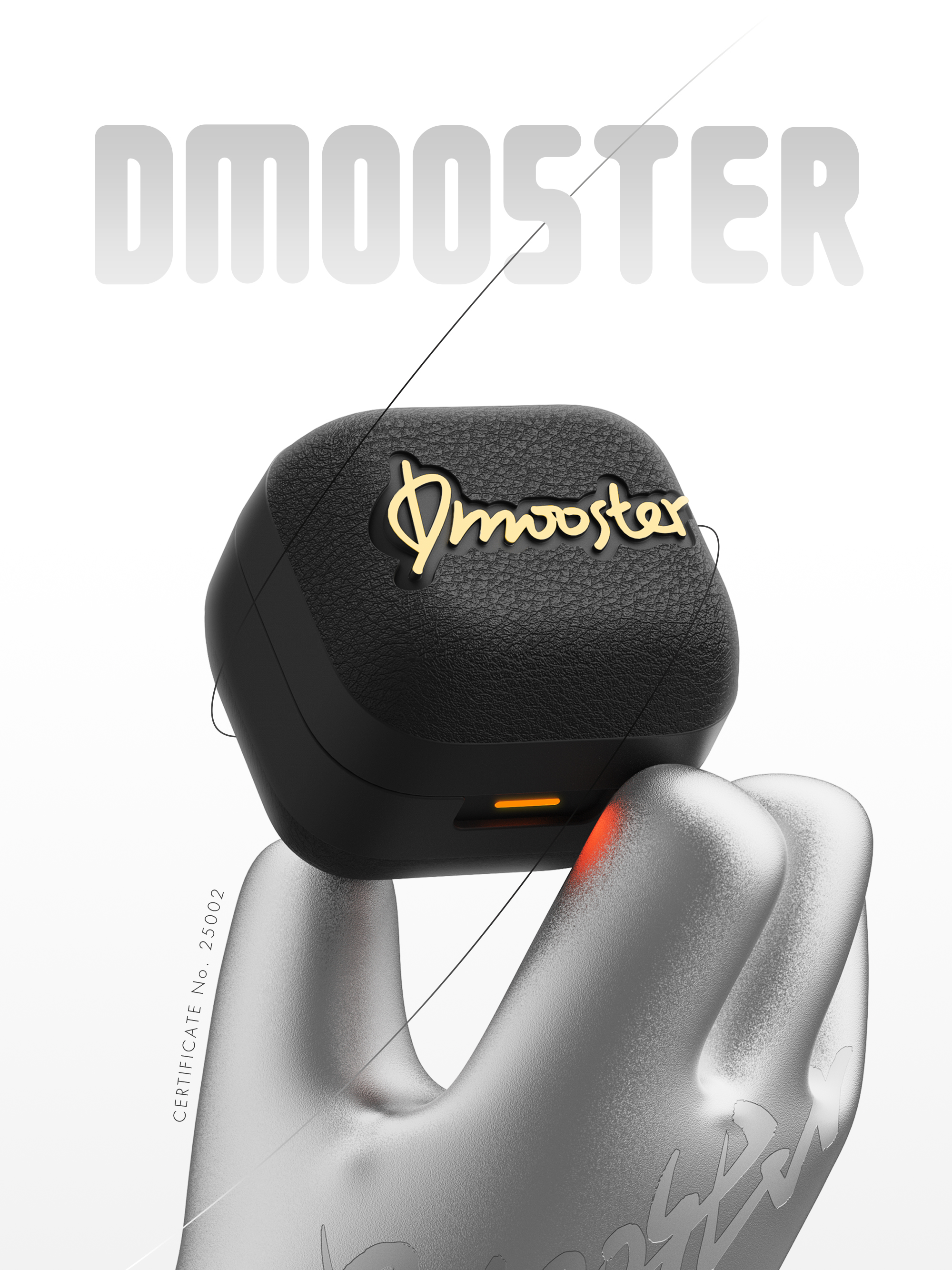 Big Monster，dmooster，Clip-Ear Headphones，Bluetooth headset，industrial design，Render，Chaopin，Tide card，
