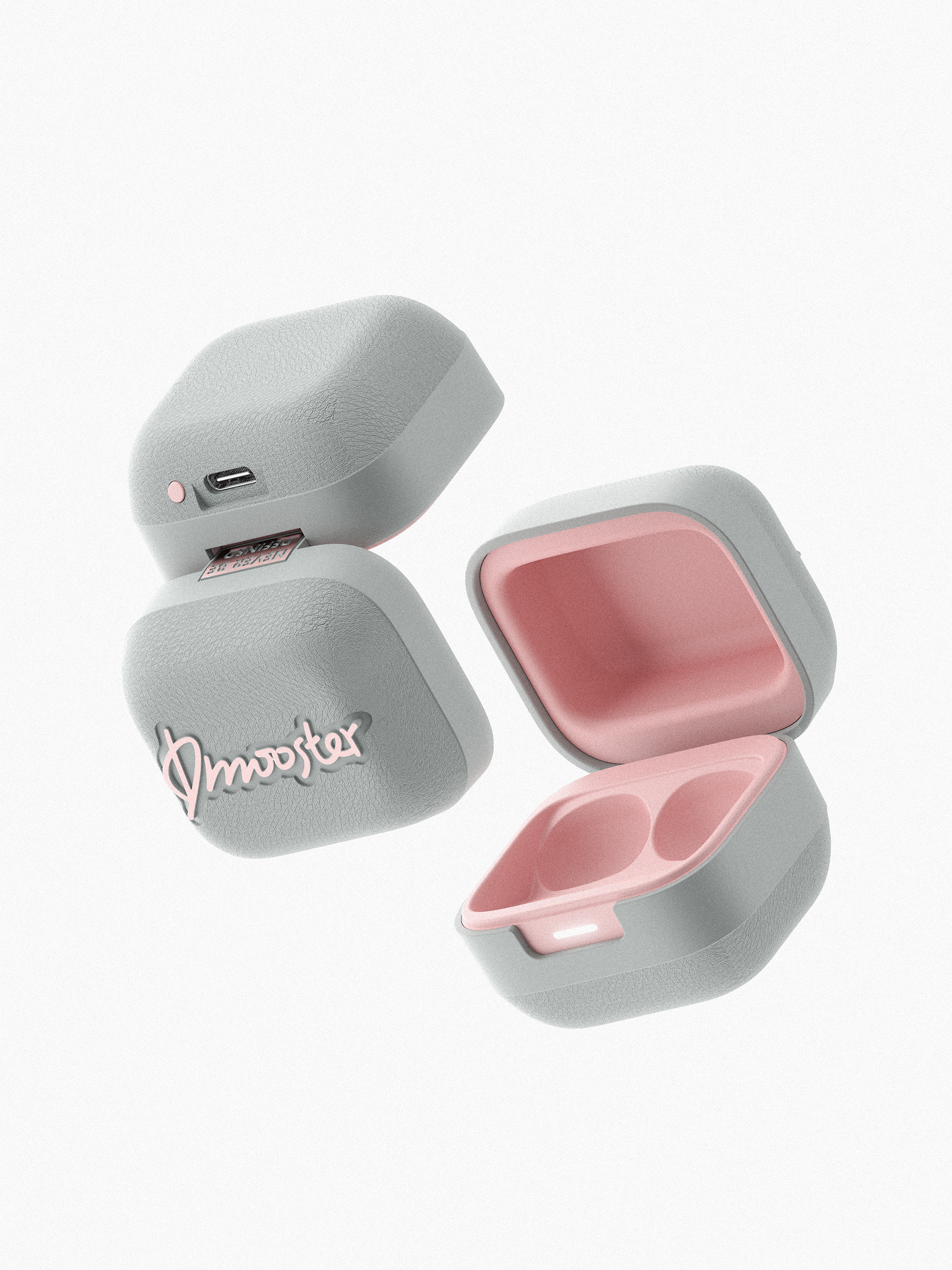 Big Monster，dmooster，Clip-Ear Headphones，Bluetooth headset，industrial design，Render，Chaopin，Tide card，