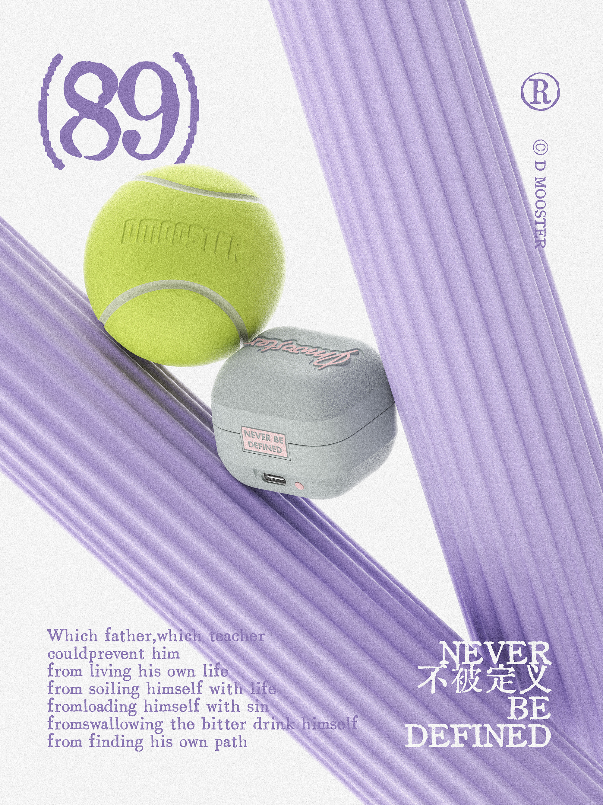 Big Monster，dmooster，Clip-Ear Headphones，Bluetooth headset，industrial design，Render，Chaopin，Tide card，