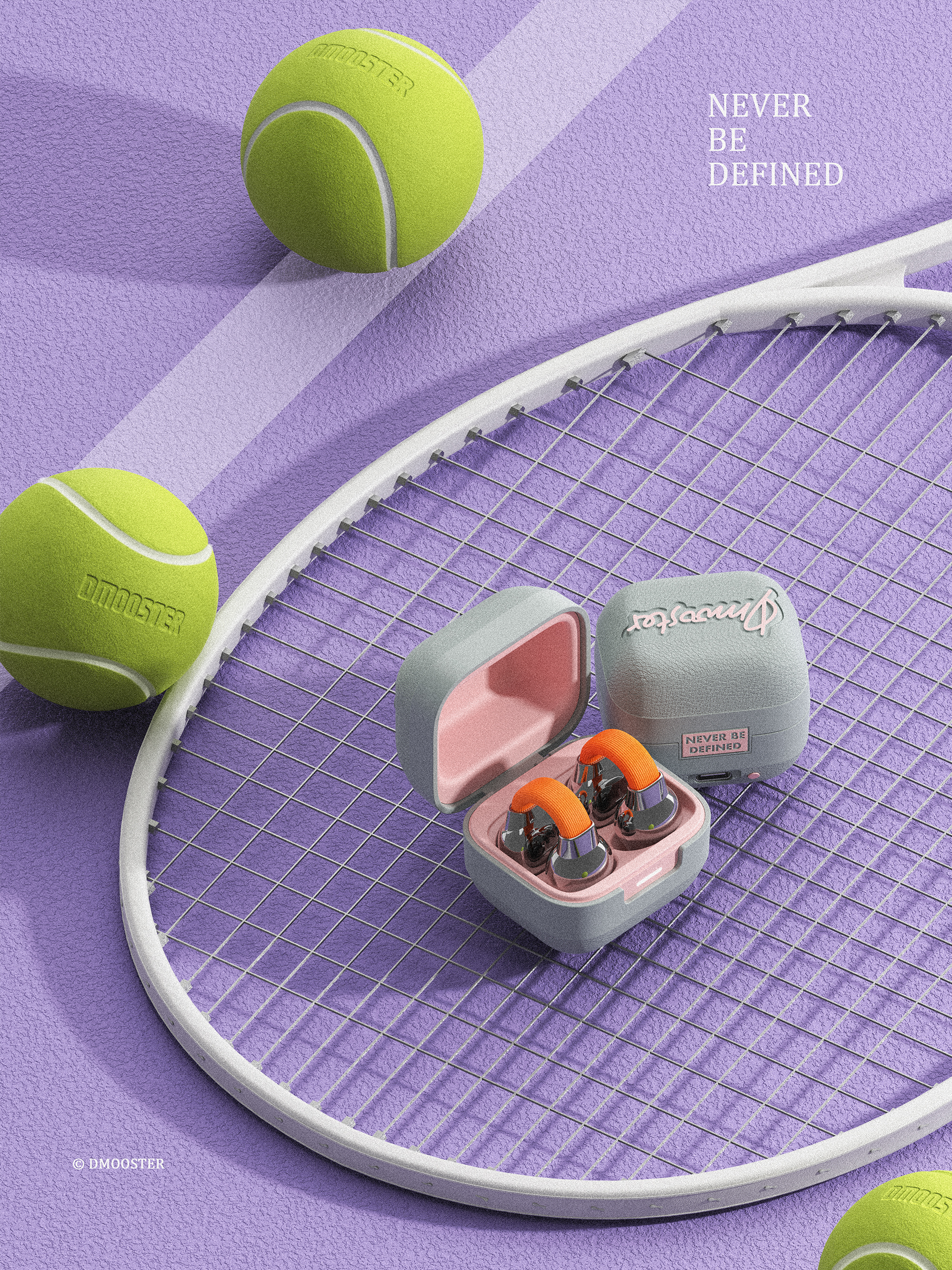 Big Monster，dmooster，Clip-Ear Headphones，Bluetooth headset，industrial design，Render，Chaopin，Tide card，