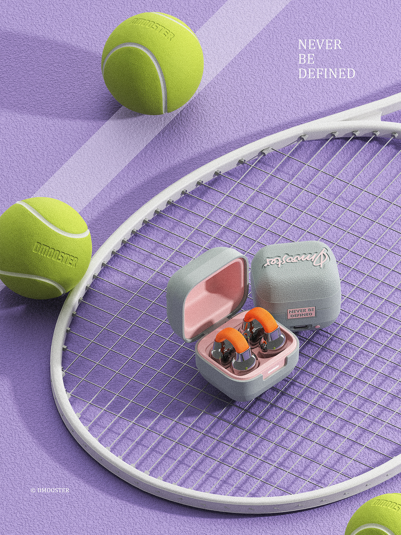 Big Monster，dmooster，Clip-Ear Headphones，Bluetooth headset，industrial design，Render，Chaopin，Tide card，
