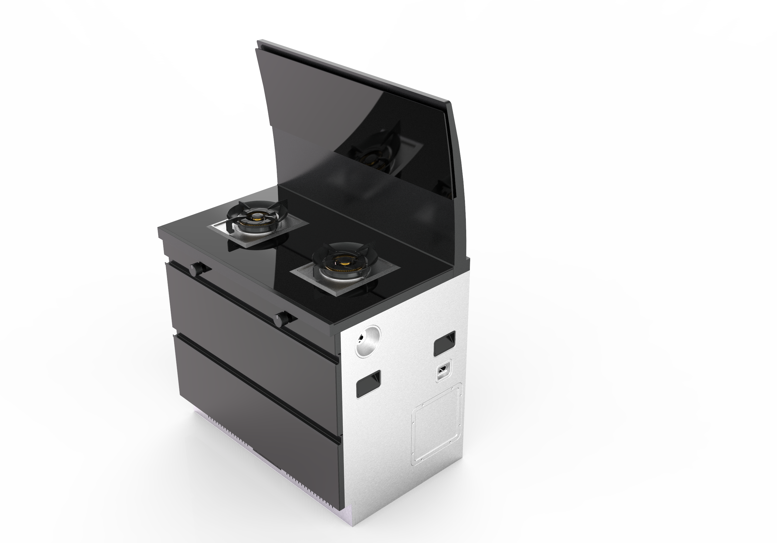 household electrical appliances，Kitchen appliances，Integrated stove，household，concept，