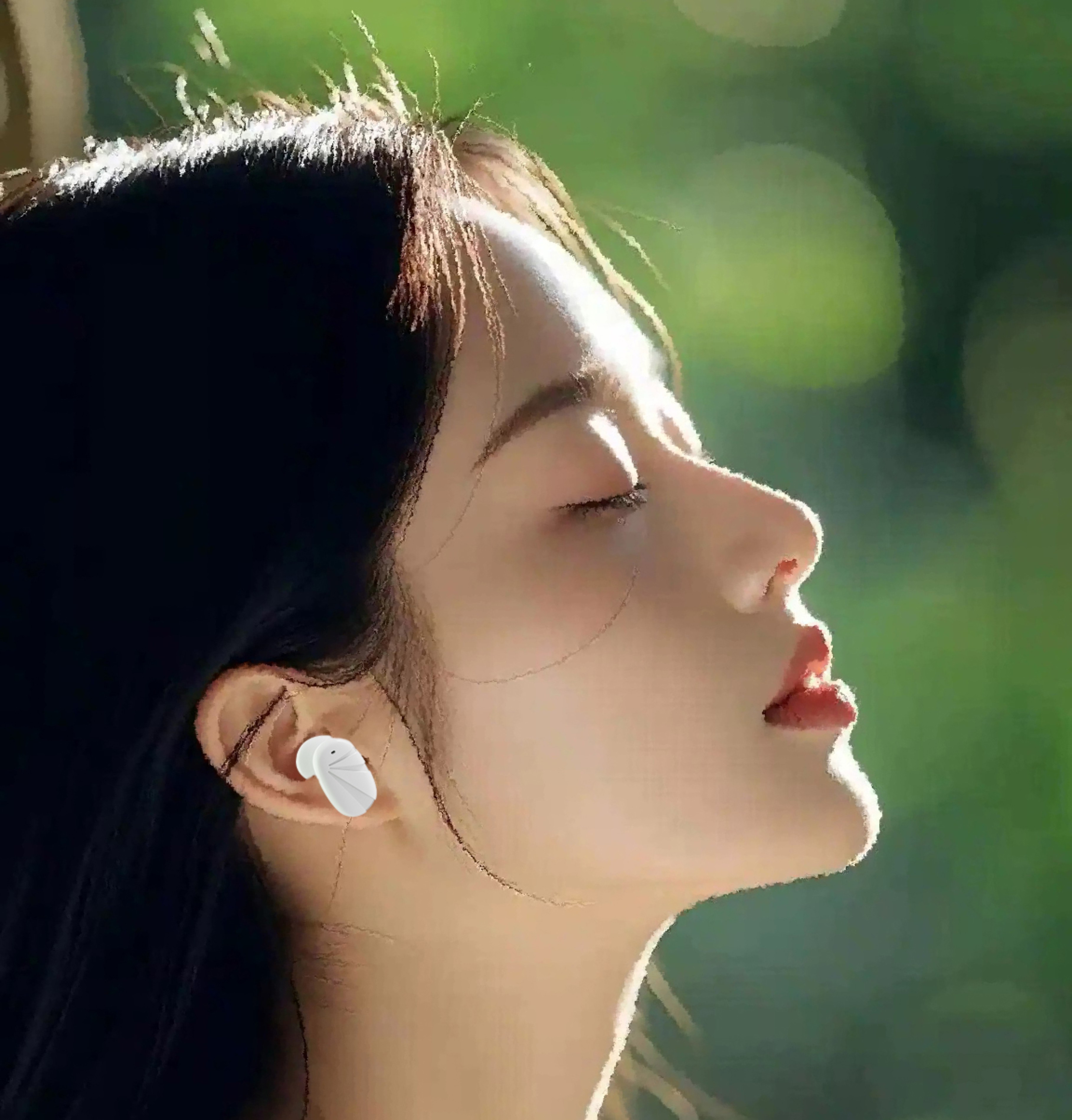 tws，headset，Light，