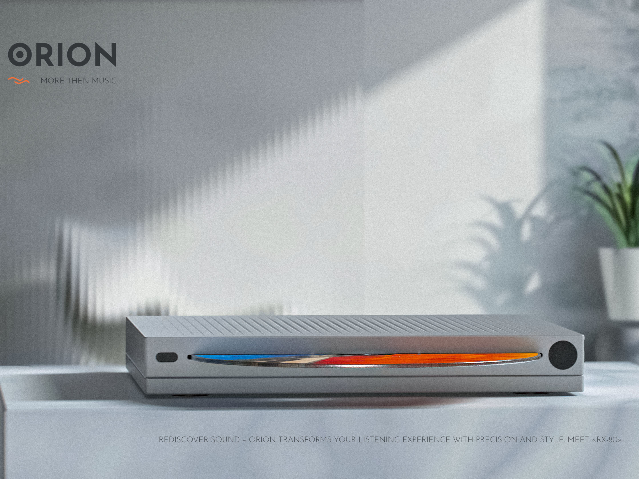 CD player，orion，Industrial style，Modern aesthetics，