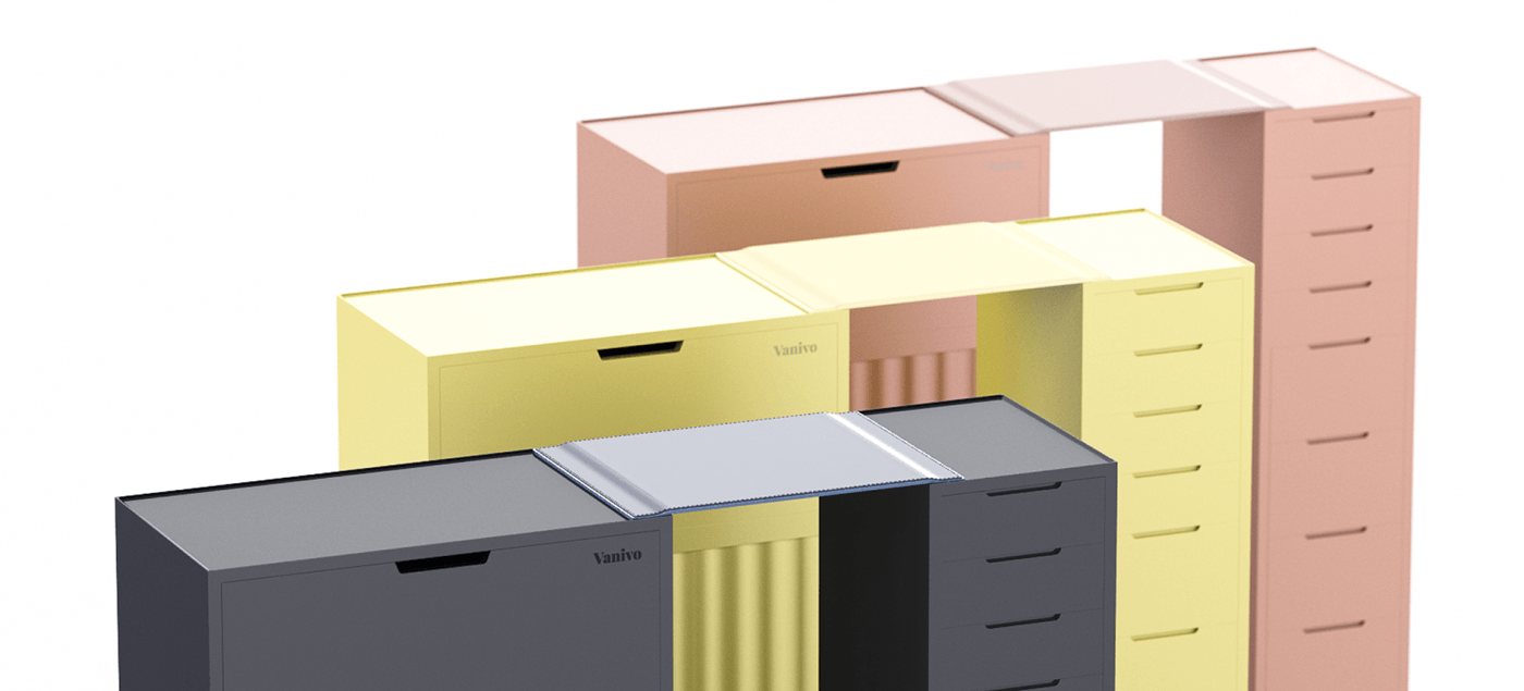 Vanivo，Beauty Cart，product design，conceptual design，