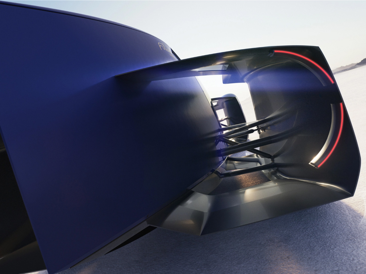 Renault，Batmobile，Concept electric car，aluminum carbon fiber，steel alloy，