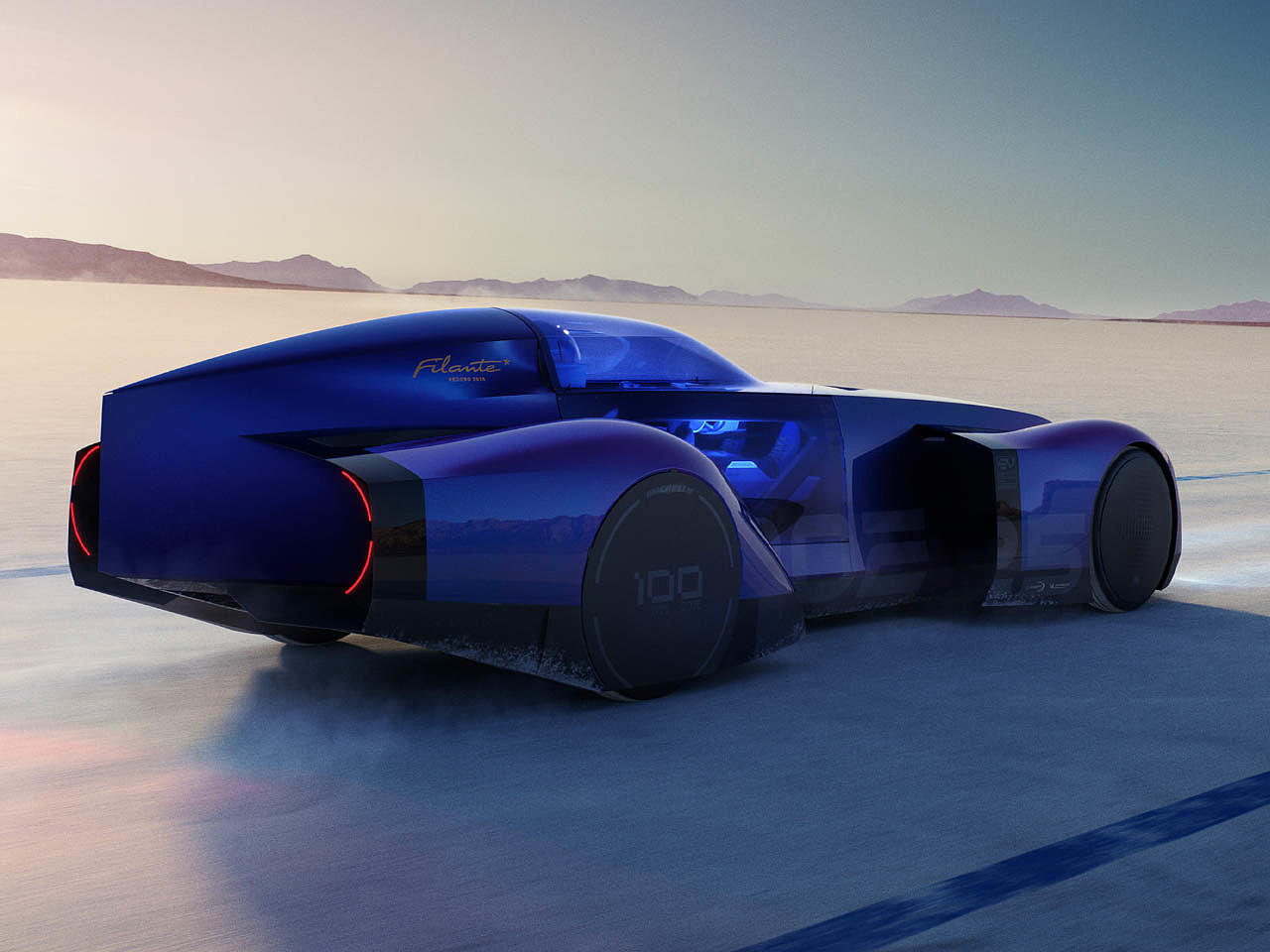 Renault，Batmobile，Concept electric car，aluminum carbon fiber，steel alloy，