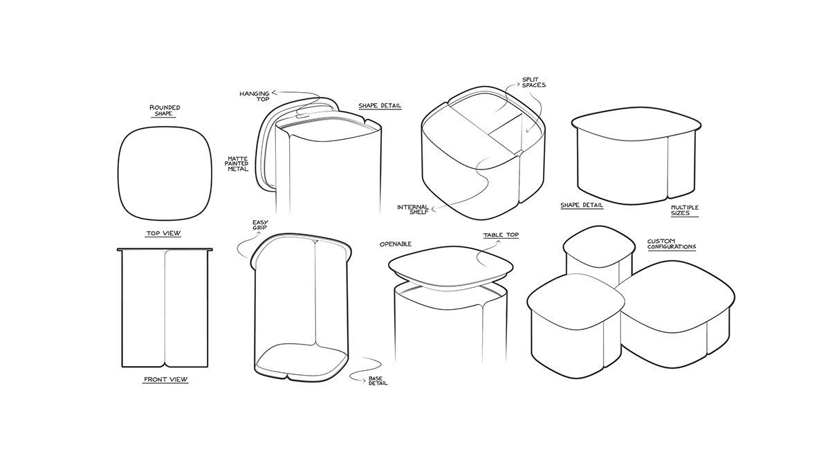 Capitello，Storage table，furniture，Table，