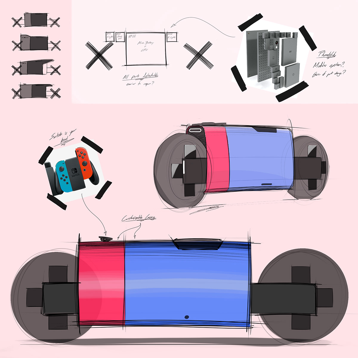 Nintendo Motorcycle，vehicle，motorcycle，Nintendo，