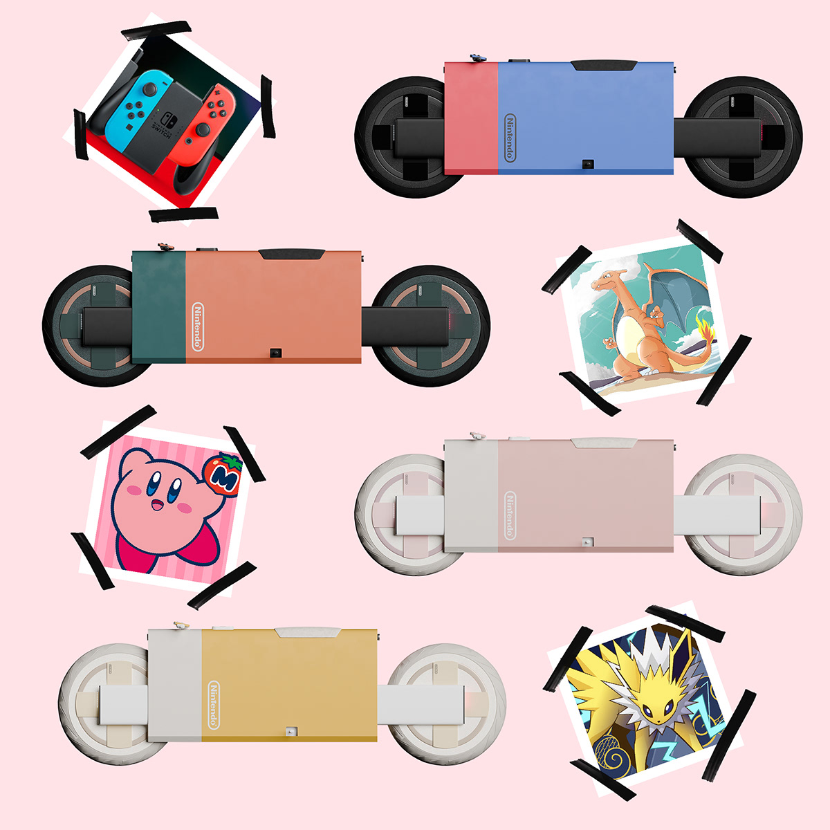 Nintendo Motorcycle，vehicle，motorcycle，Nintendo，