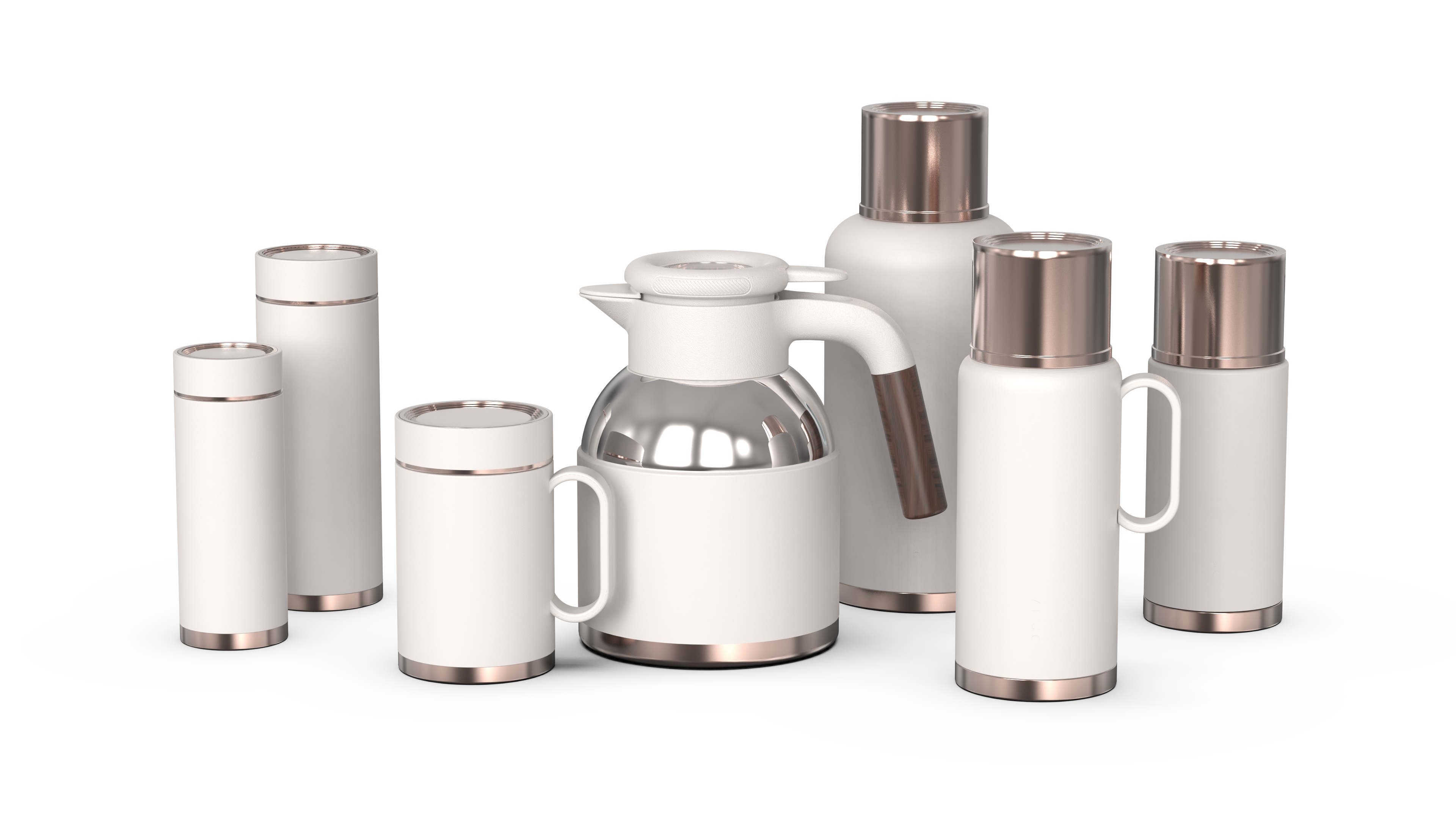 vacuum cup，Water cup，3d，Render，Thermal insulation kettle，packing，design sketch，