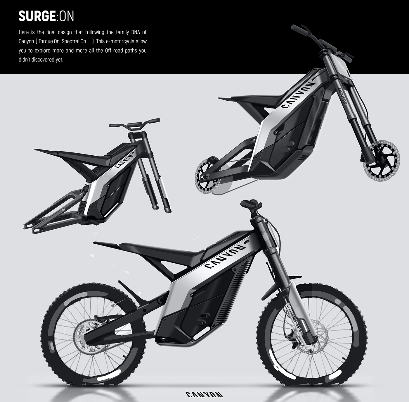 vehicle，Electric motorcycle，Electric off-road vehicle，CANYON Surge，