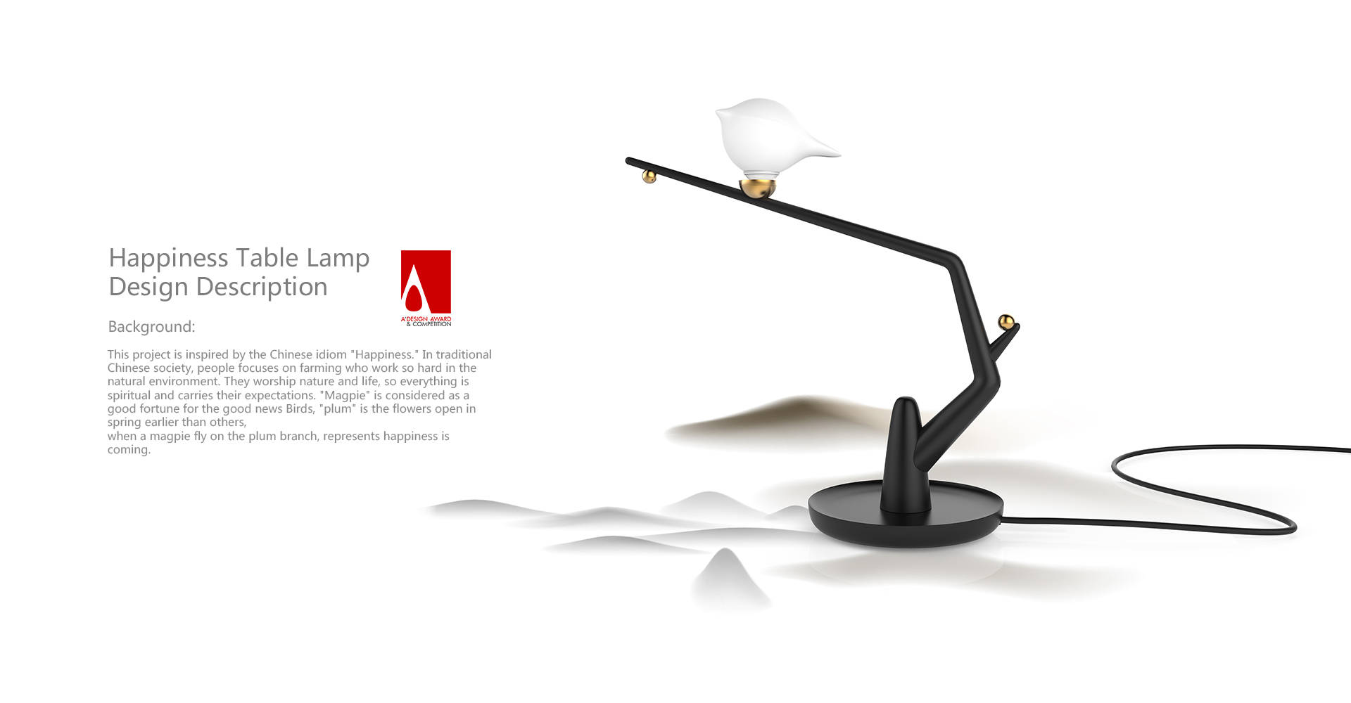 A-Design，look very happy，Table lamp design，Chinese culture，Cultural and creative design，Ancient design，Liu Xiaokang，