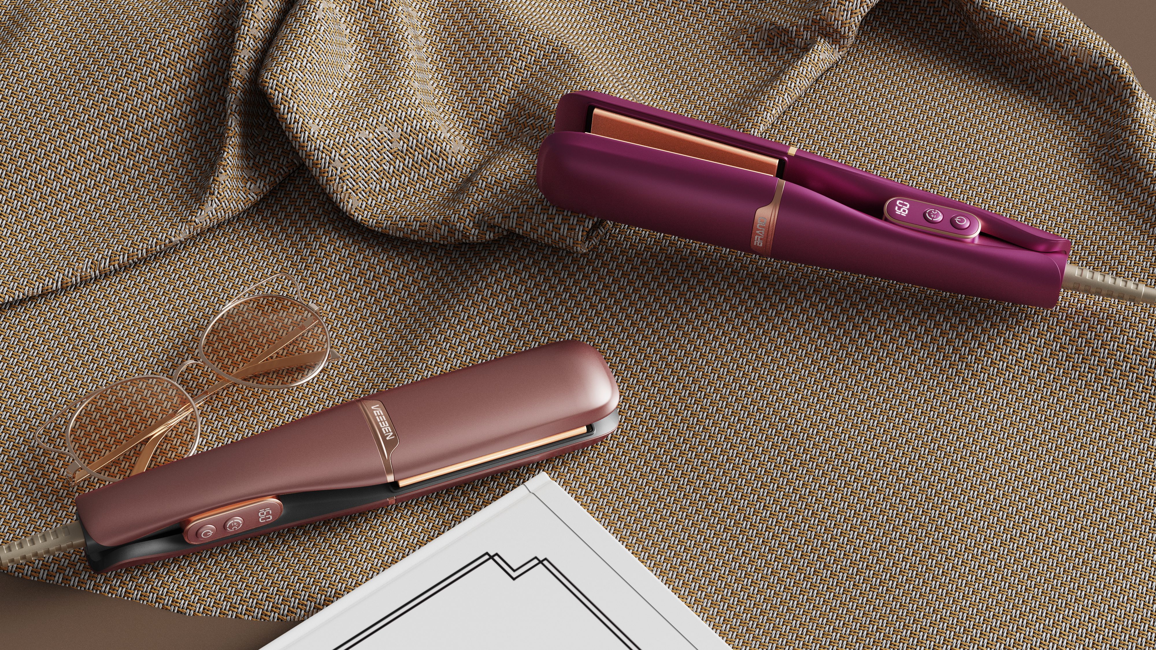 Straight plate clamp，Straight hair comb，haircut，nursing，Hair stick，