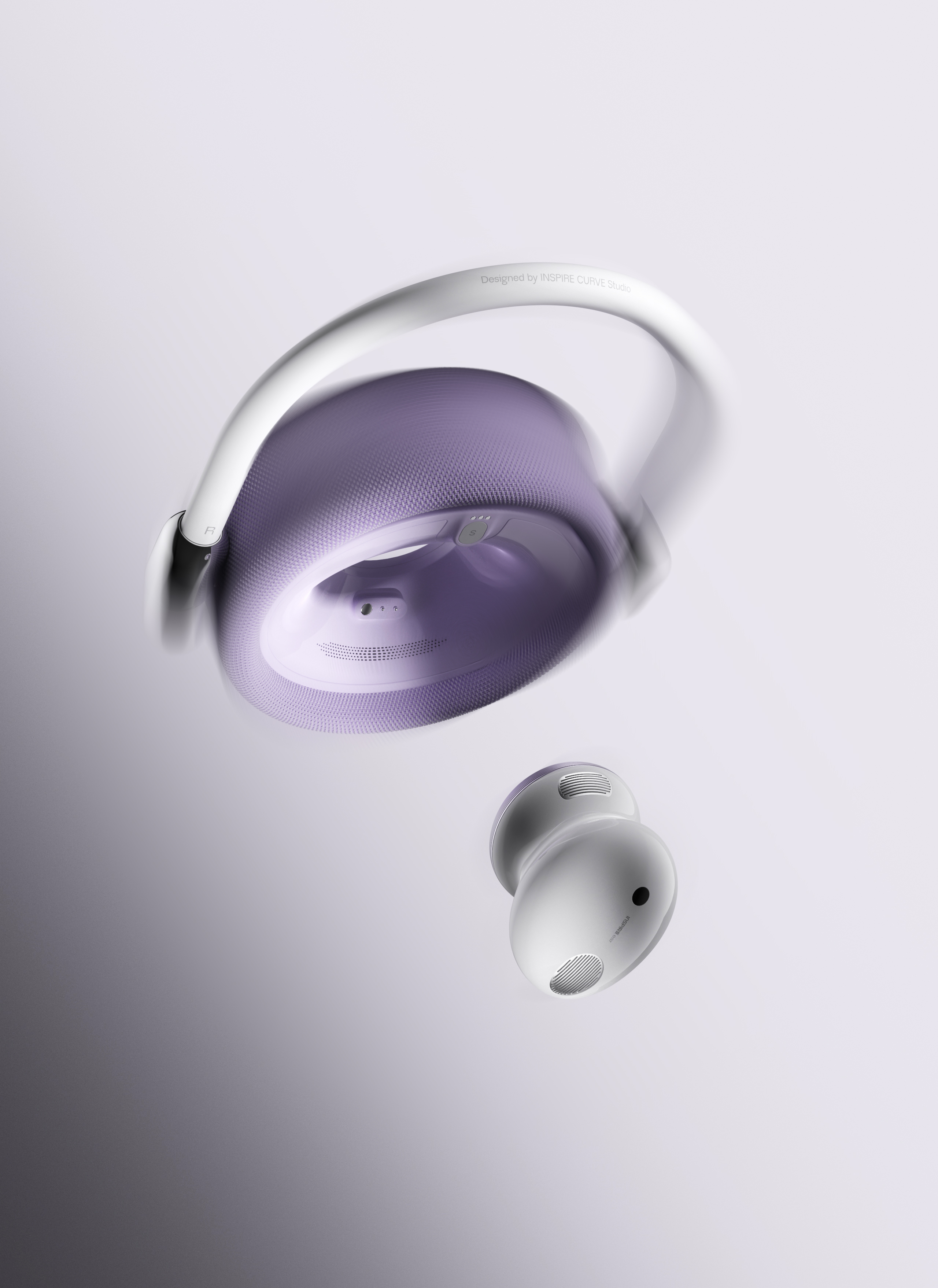 zero sense curve，product design，Digital intelligence，headset，