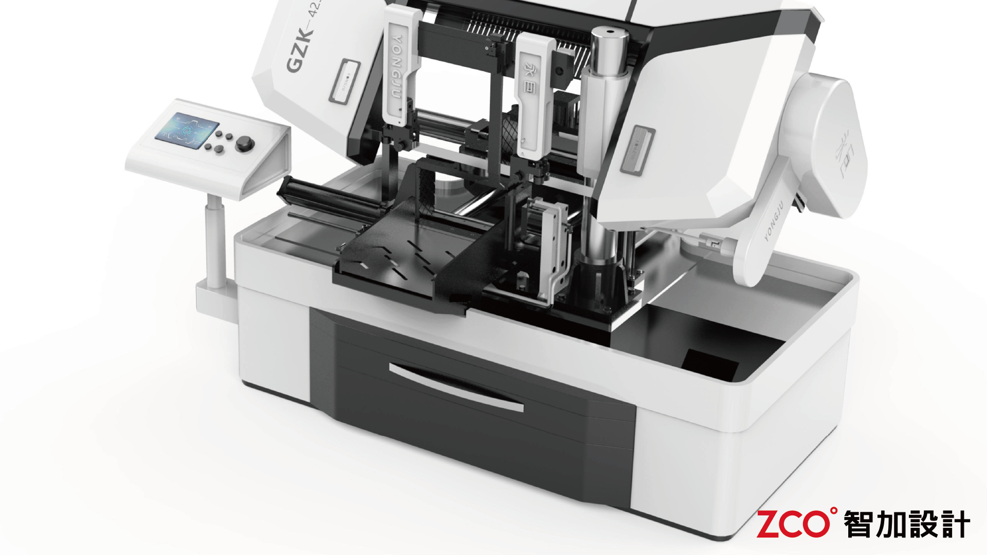 Cutting shape，Smooth lines，Color Partition，Level of Detail，Sawing machine，