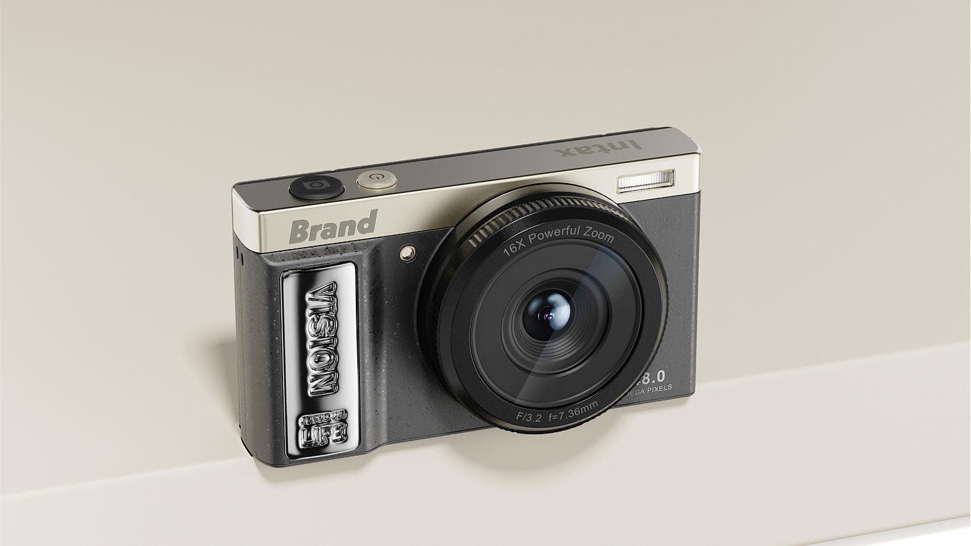 industrial design，product design，Appearance design，Camera design，clamshell camera，