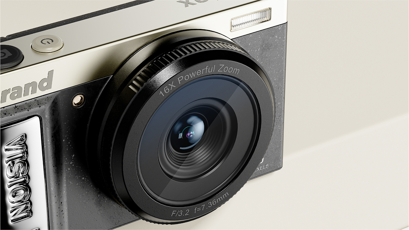 industrial design，product design，Appearance design，Camera design，clamshell camera，