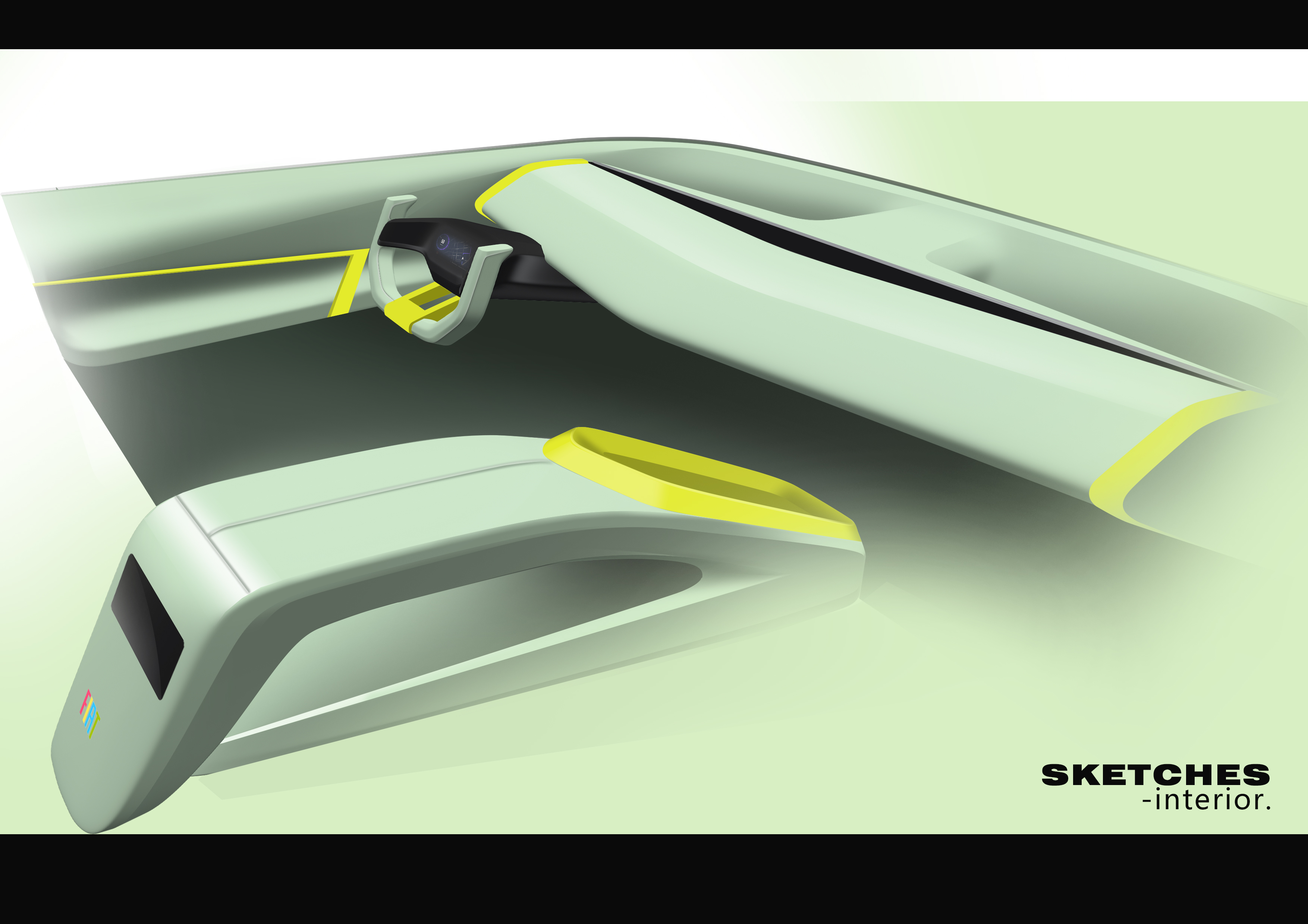 Exterior design，Interior design，PS rendering，exterior，interior，Interior parts，Steering wheel design，Seat design，