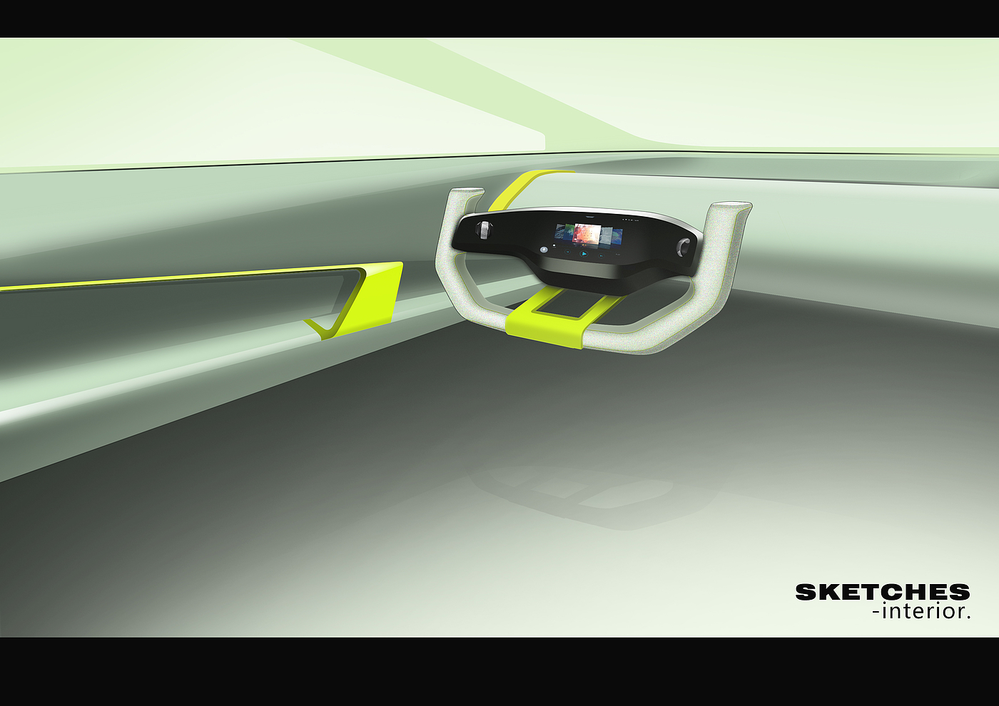 Exterior design，Interior design，PS rendering，exterior，interior，Interior parts，Steering wheel design，Seat design，