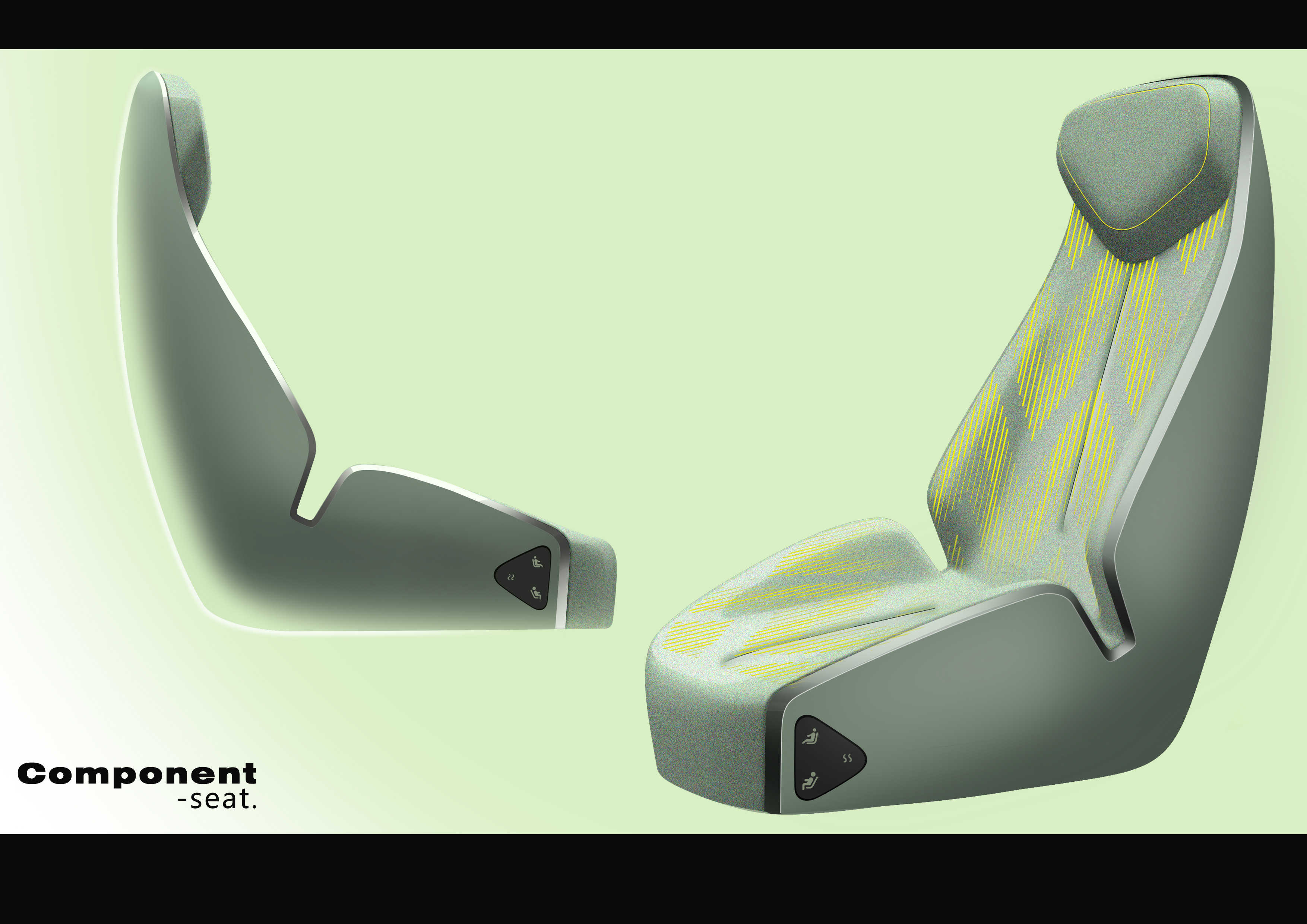 Exterior design，Interior design，PS rendering，exterior，interior，Interior parts，Steering wheel design，Seat design，