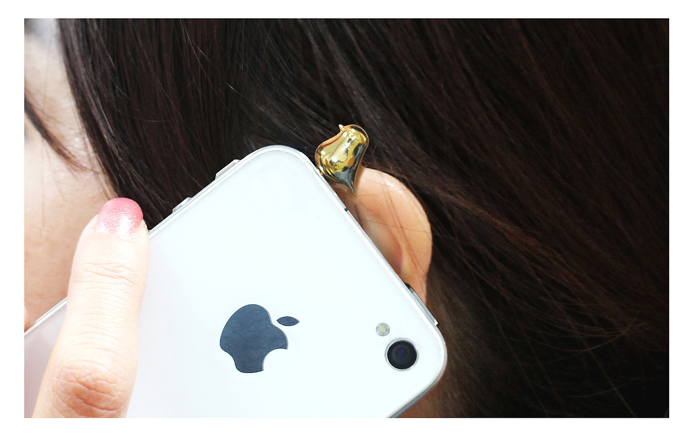 golden brass，Mobile phone plug，Mobile Accessories，Creative design，