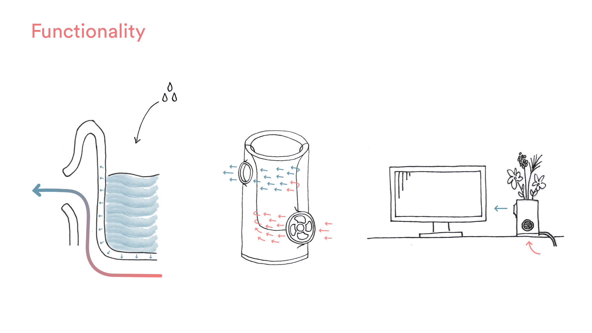 Cooool Vase，vase，Desktop cooler，cooling，