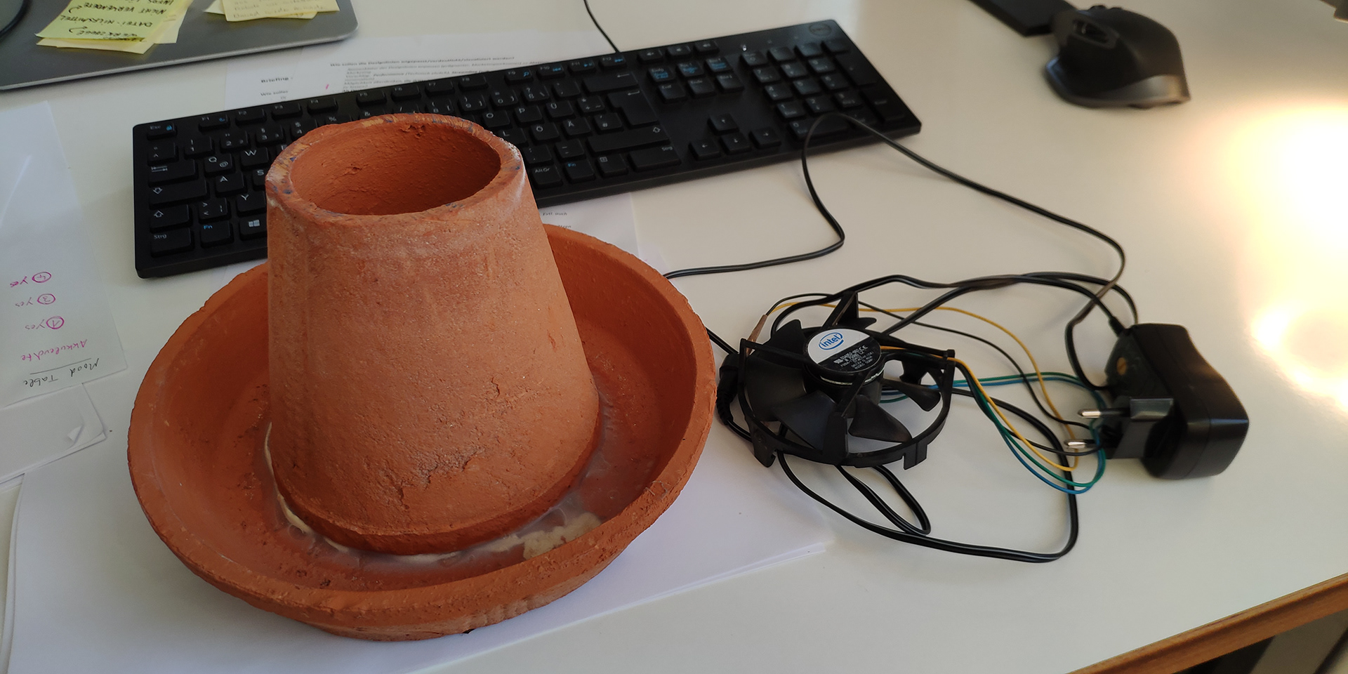 Cooool Vase，vase，Desktop cooler，cooling，