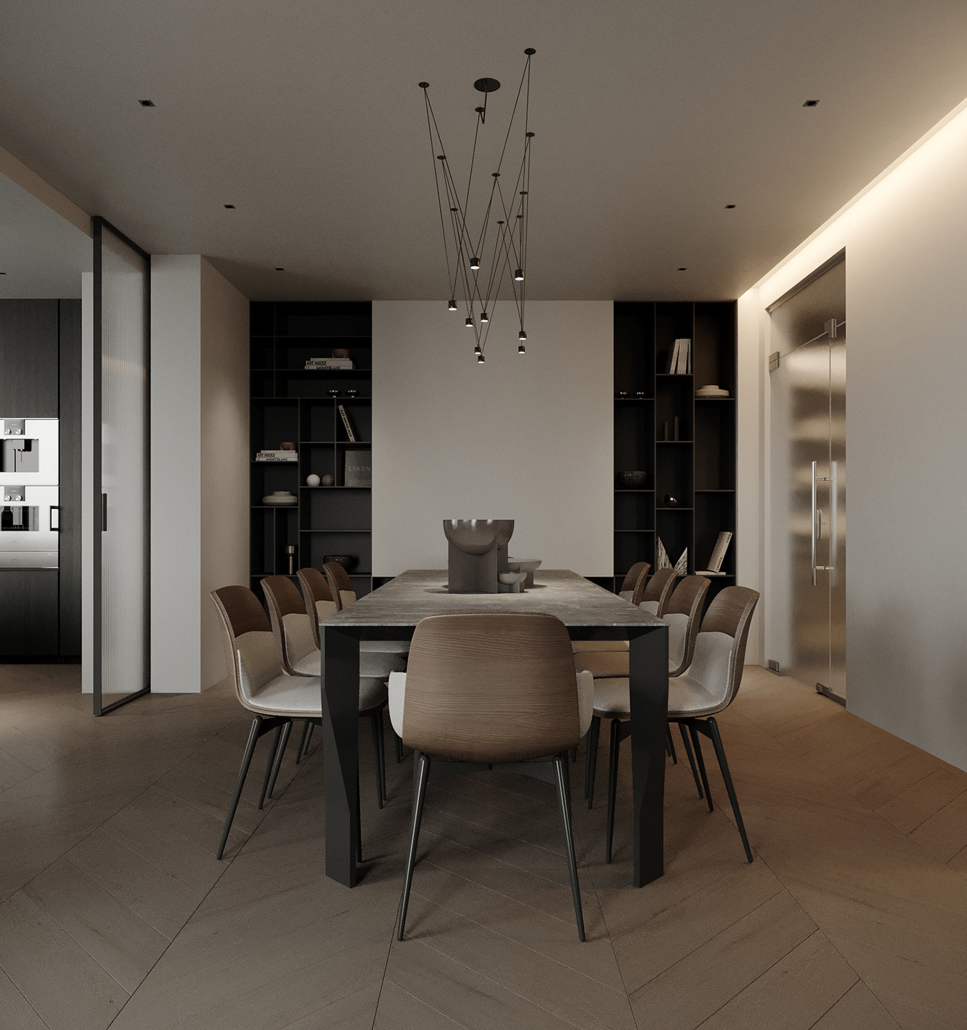 Interior design，environmental design，Architecture，Kitchen design，