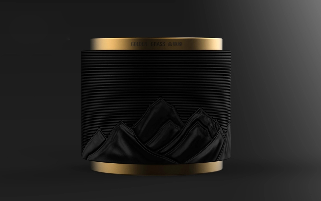 Packaging Design of Cordyceps Health Tea，Health Tea Gift Box Packaging Design，Cordyceps gift box packaging design，