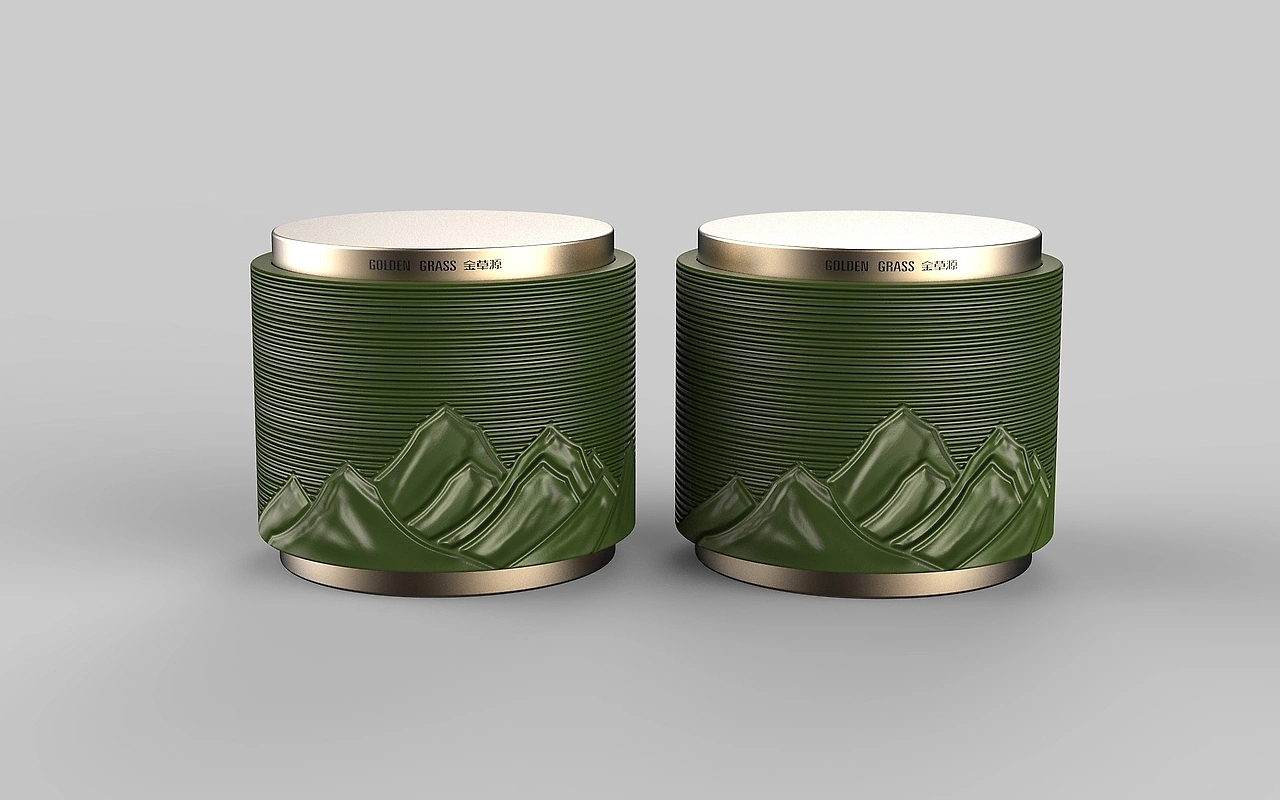 Packaging Design of Cordyceps Health Tea，Health Tea Gift Box Packaging Design，Cordyceps gift box packaging design，