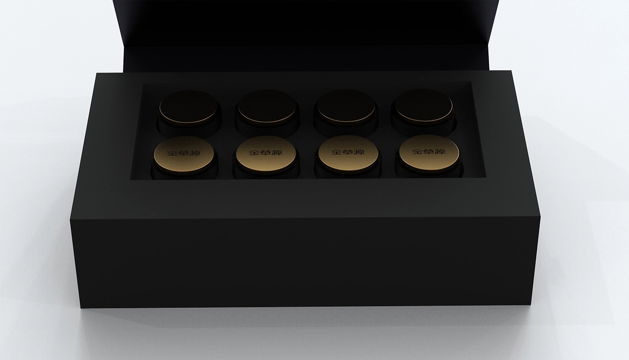 Packaging Design of Cordyceps Health Tea，Health Tea Gift Box Packaging Design，Cordyceps gift box packaging design，