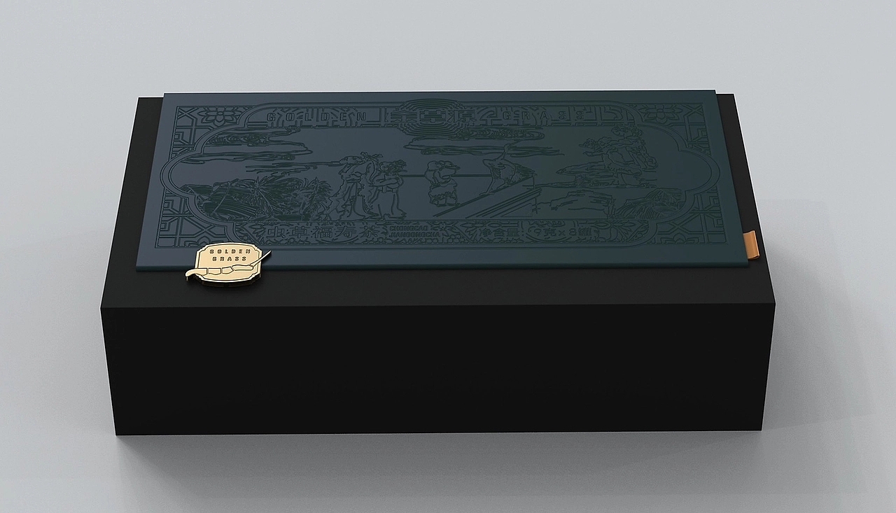 Packaging Design of Cordyceps Health Tea，Health Tea Gift Box Packaging Design，Cordyceps gift box packaging design，