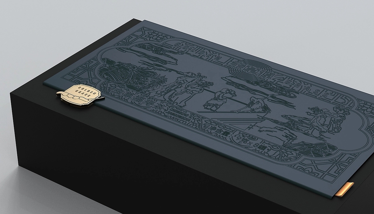 Packaging Design of Cordyceps Health Tea，Health Tea Gift Box Packaging Design，Cordyceps gift box packaging design，