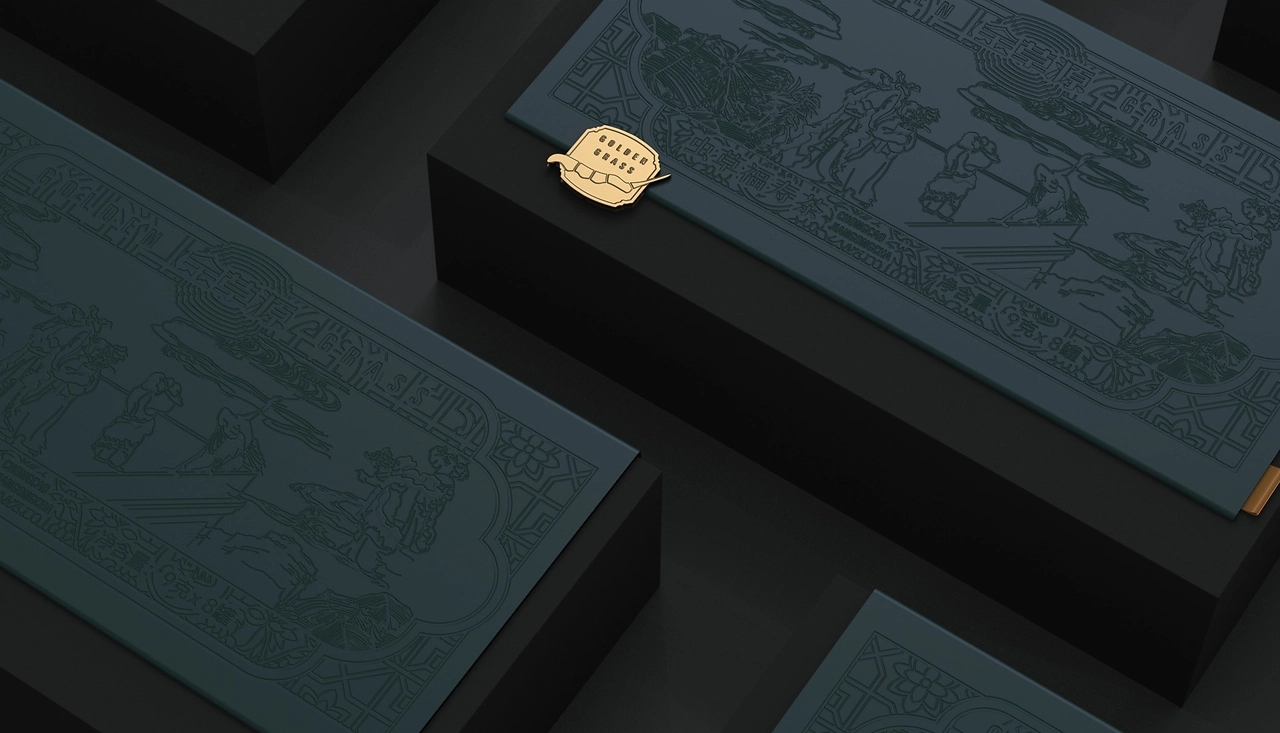 Packaging Design of Cordyceps Health Tea，Health Tea Gift Box Packaging Design，Cordyceps gift box packaging design，