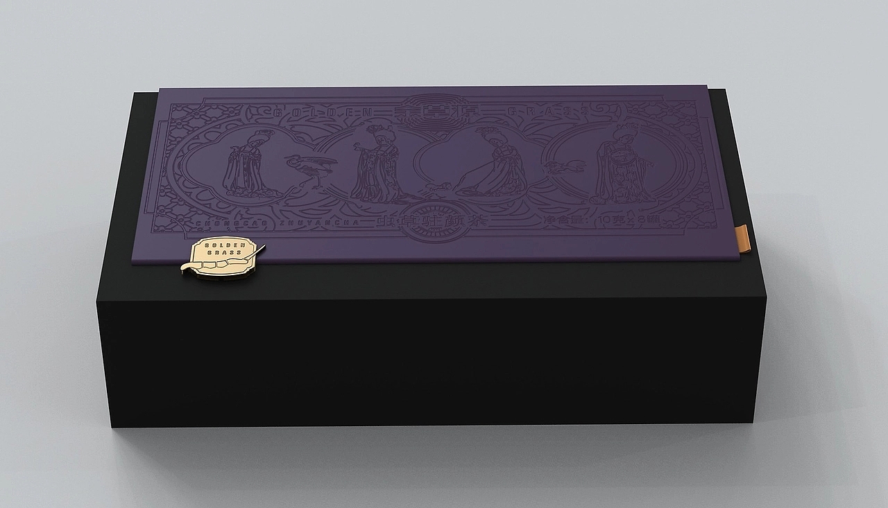 Packaging Design of Cordyceps Health Tea，Health Tea Gift Box Packaging Design，Cordyceps gift box packaging design，
