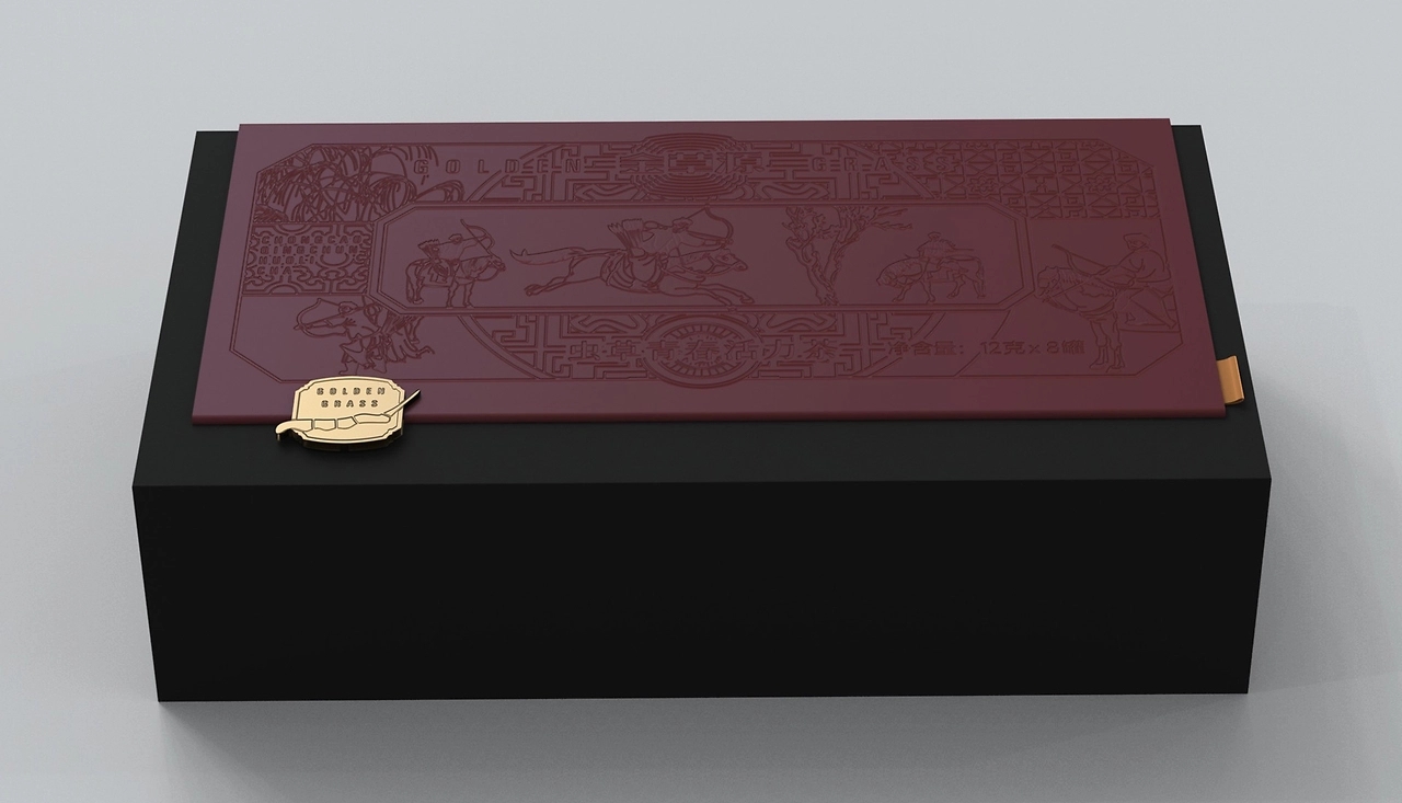 Packaging Design of Cordyceps Health Tea，Health Tea Gift Box Packaging Design，Cordyceps gift box packaging design，