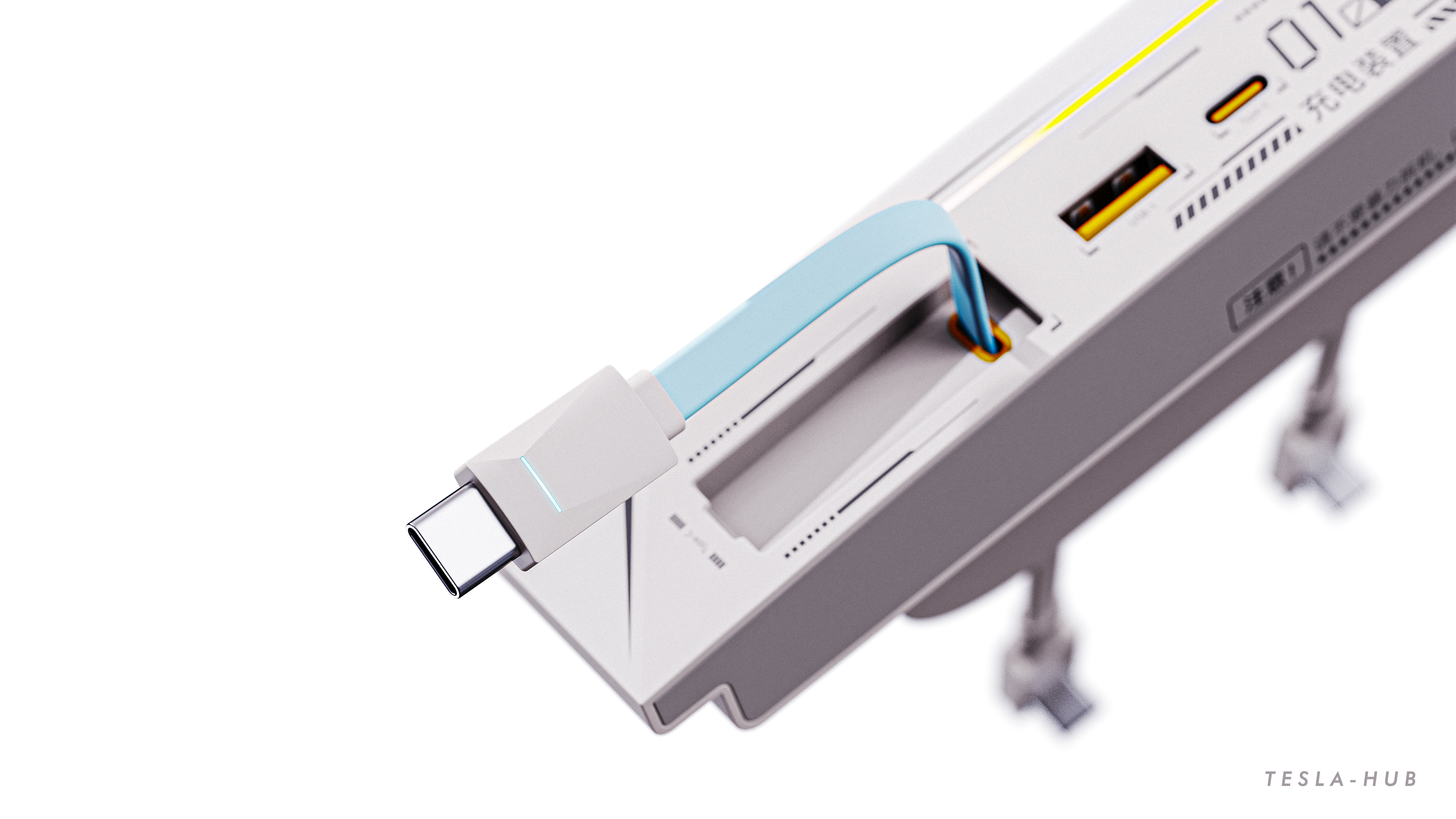 Tesla，Expansion dock，hub，flexible wire，Double Line，Cyberpunk，Mechanics，