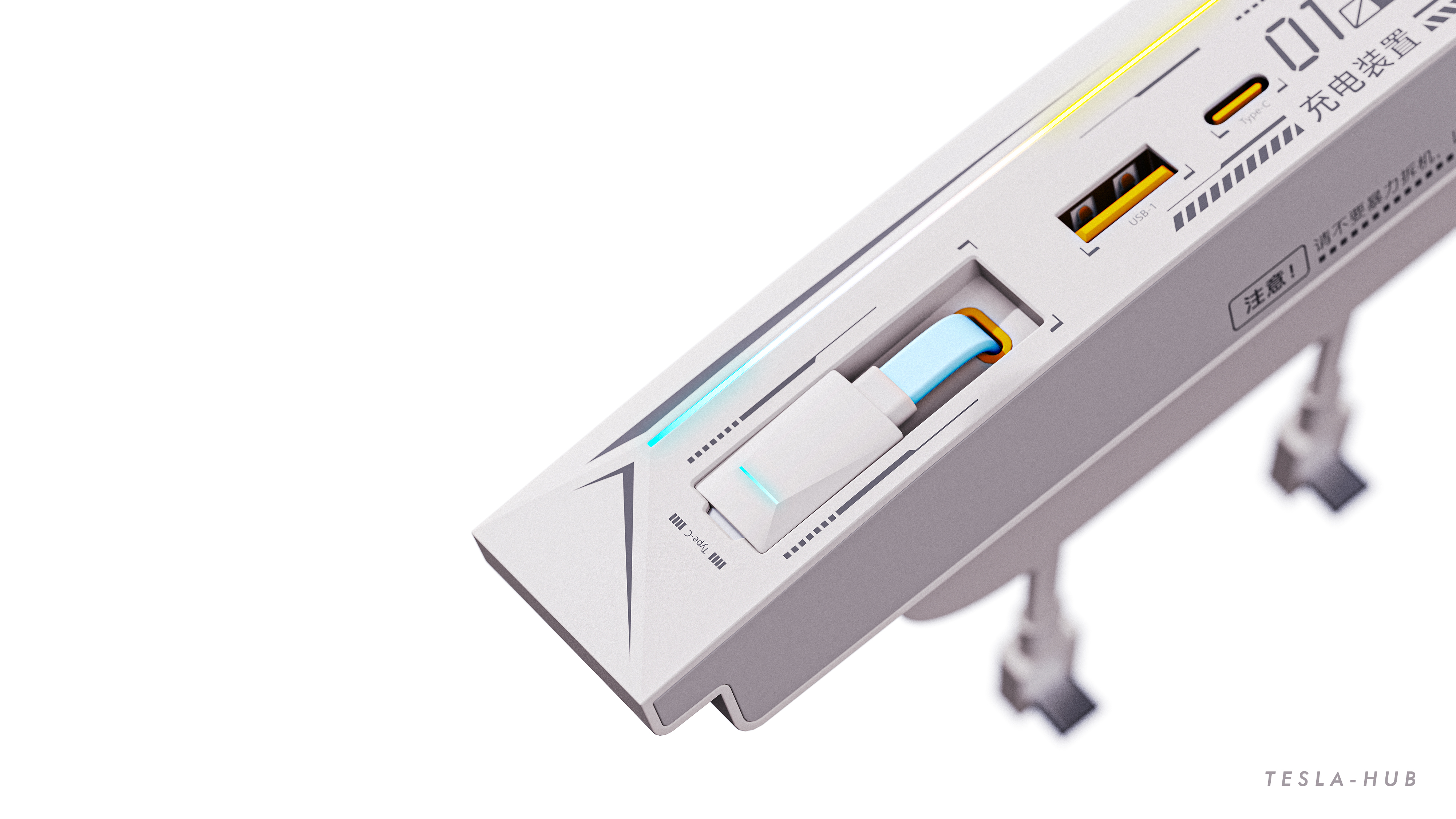 Tesla，Expansion dock，hub，flexible wire，Double Line，Cyberpunk，Mechanics，