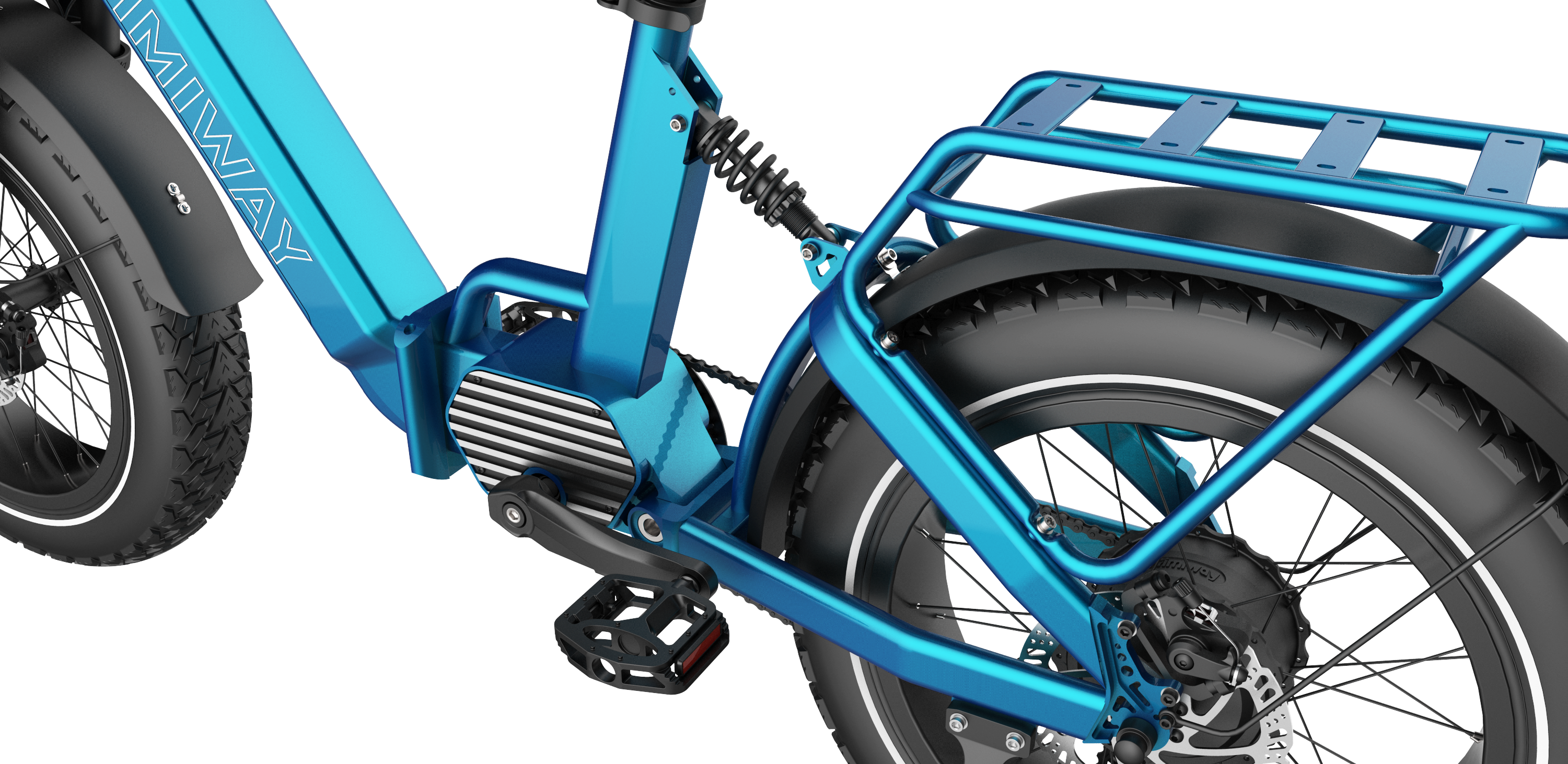 Folding bike，Fat tire fat，eBIKE，Electric bicycle，soft tail shock absorption，