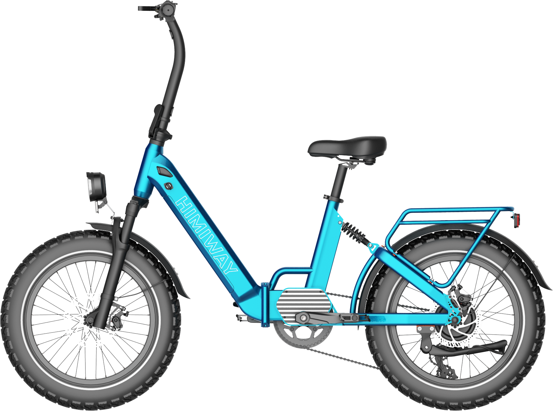 Folding bike，Fat tire fat，eBIKE，Electric bicycle，soft tail shock absorption，