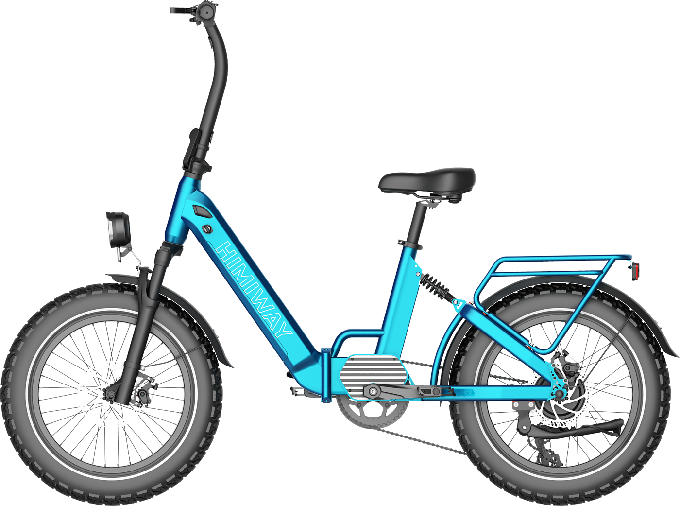 Folding bike，Fat tire fat，eBIKE，Electric bicycle，soft tail shock absorption，