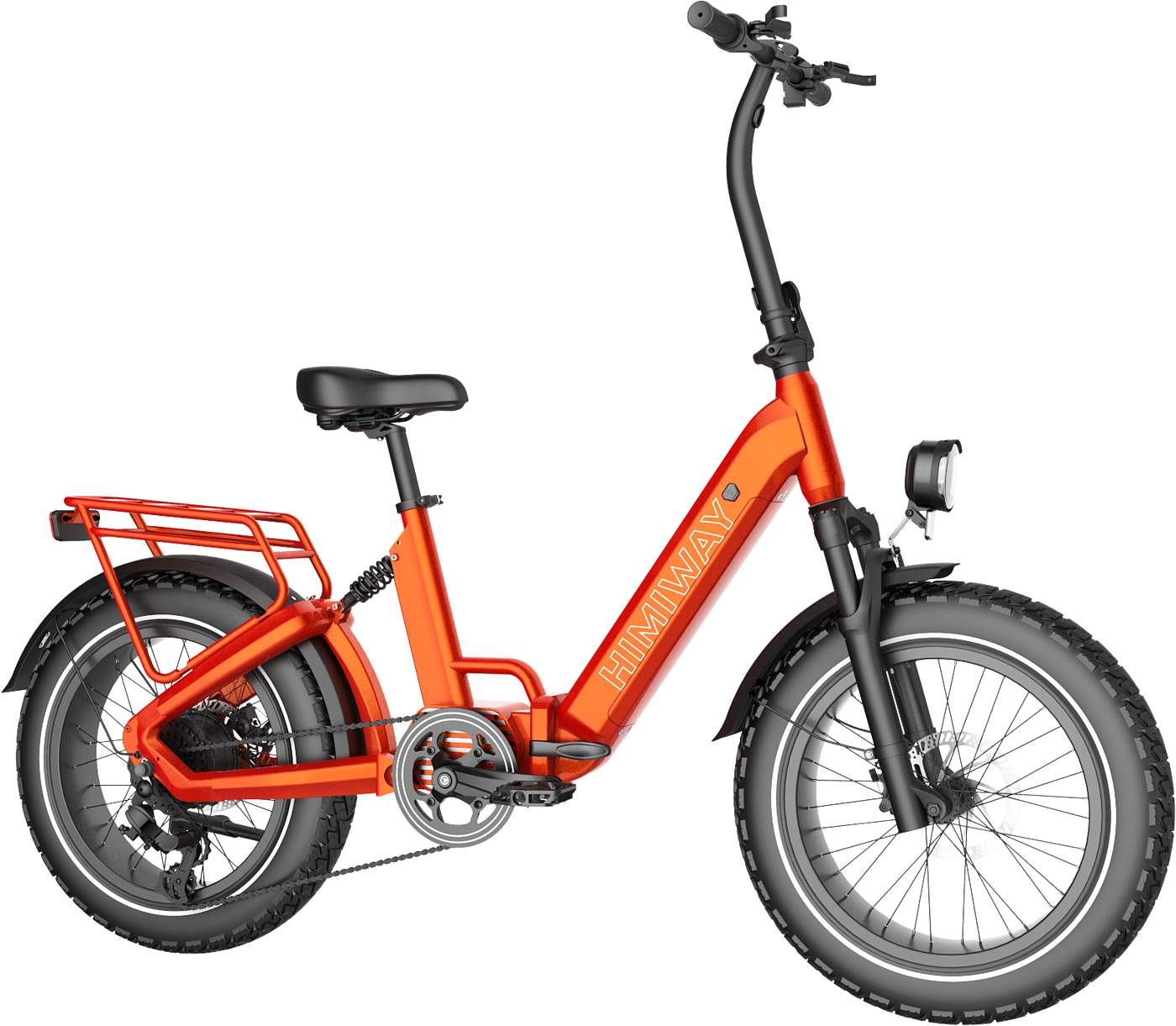 Folding bike，Fat tire fat，eBIKE，Electric bicycle，soft tail shock absorption，