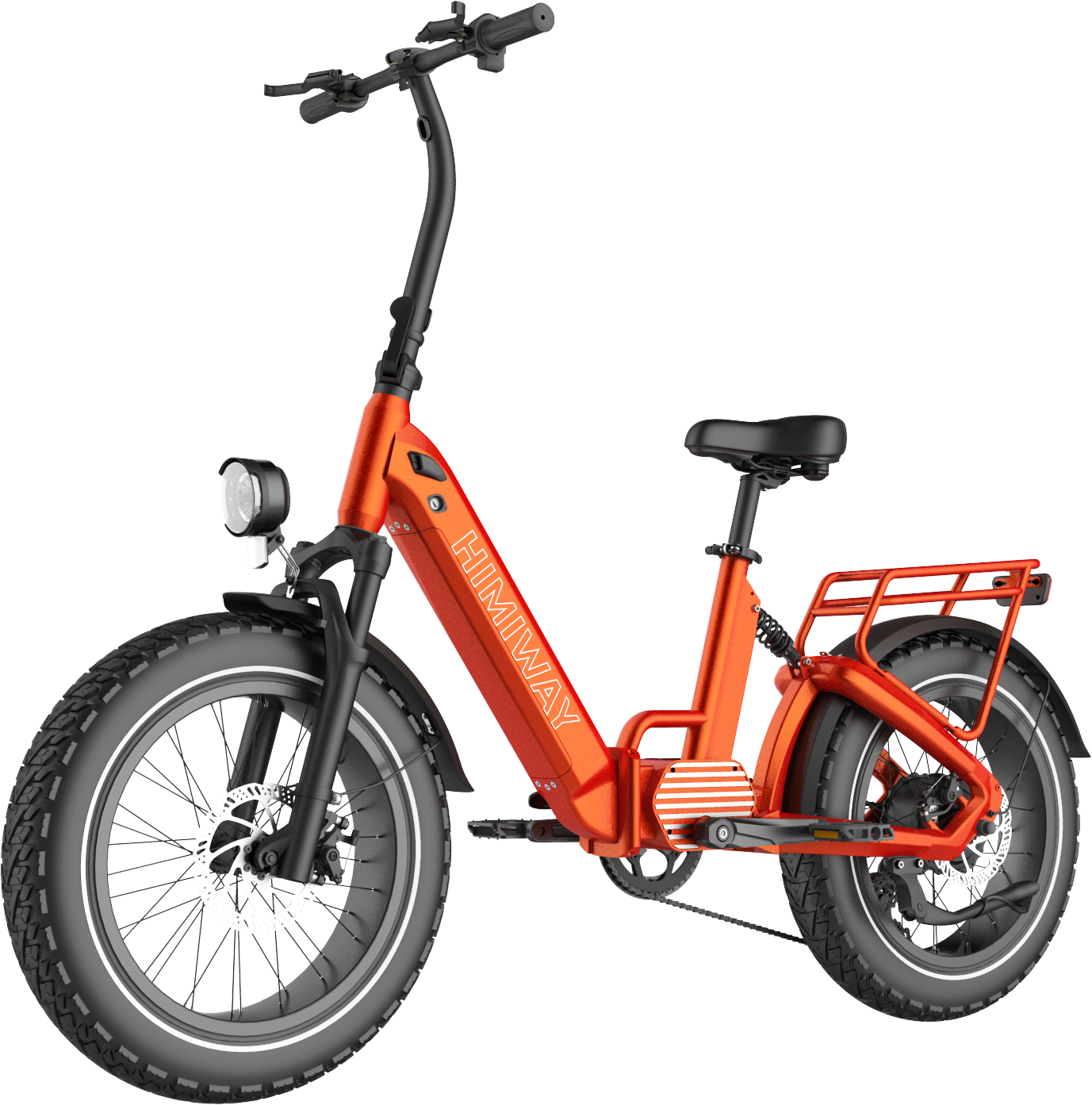 Folding bike，Fat tire fat，eBIKE，Electric bicycle，soft tail shock absorption，